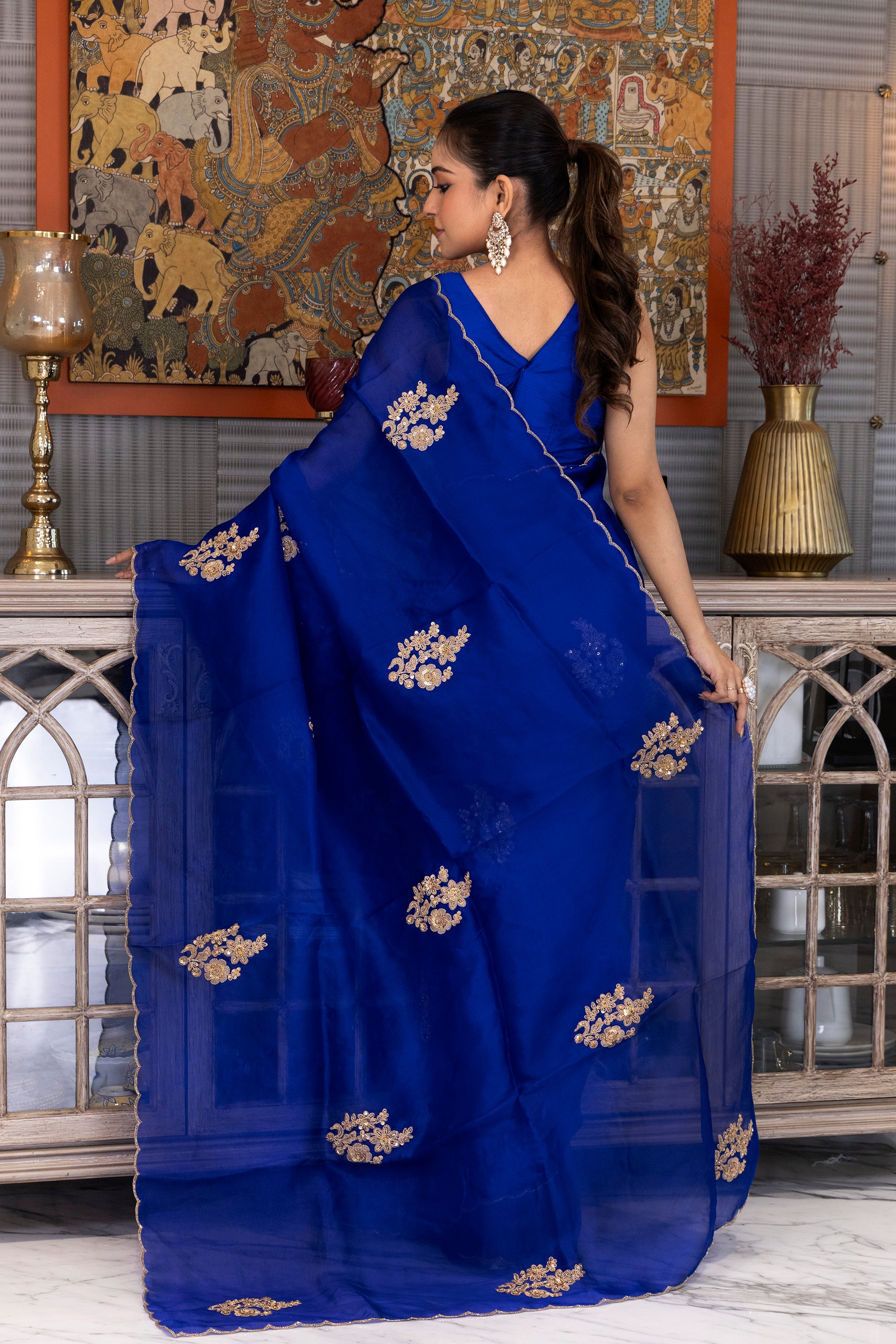 Organza Zardosi Work