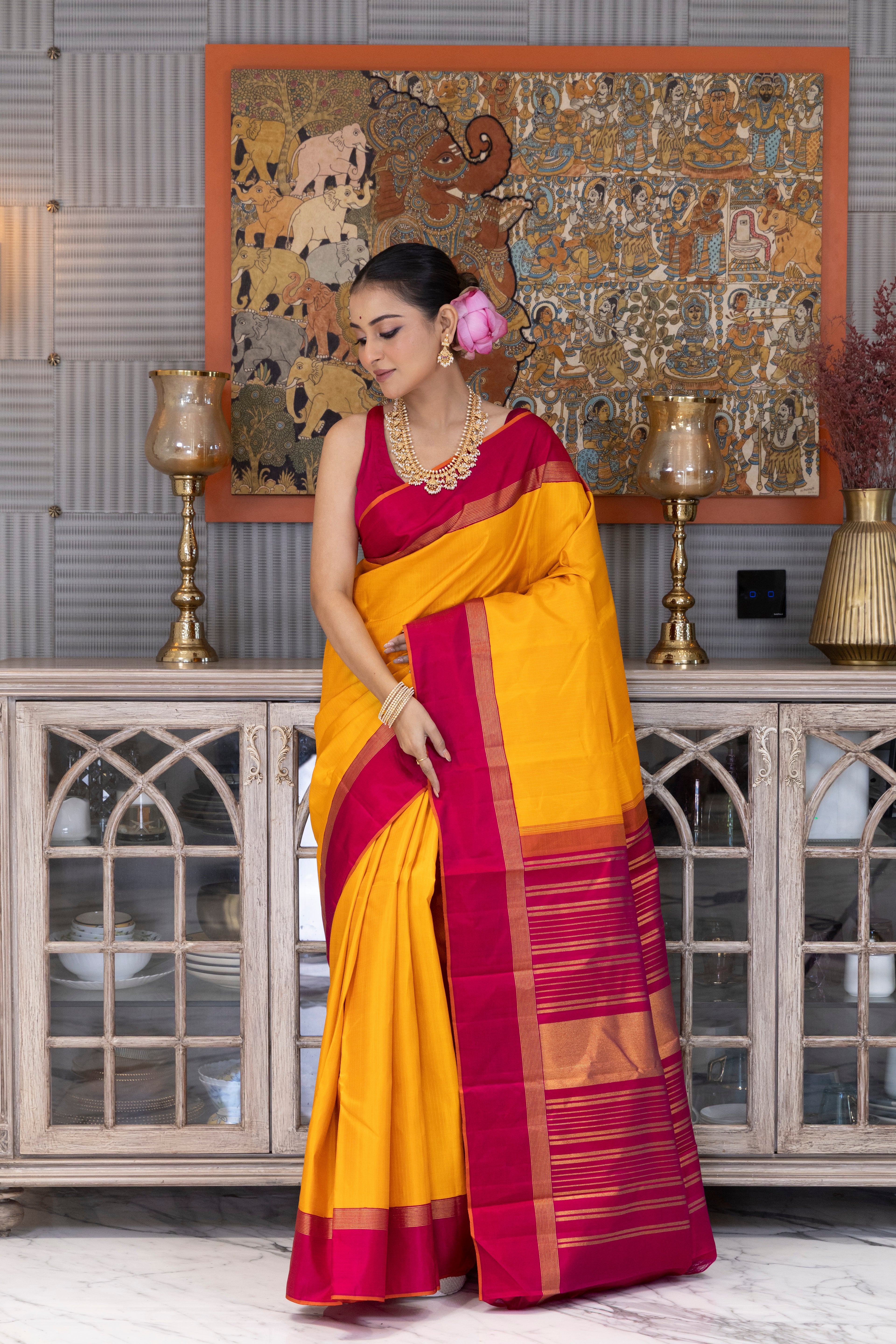 Check Silk Kanjivaram