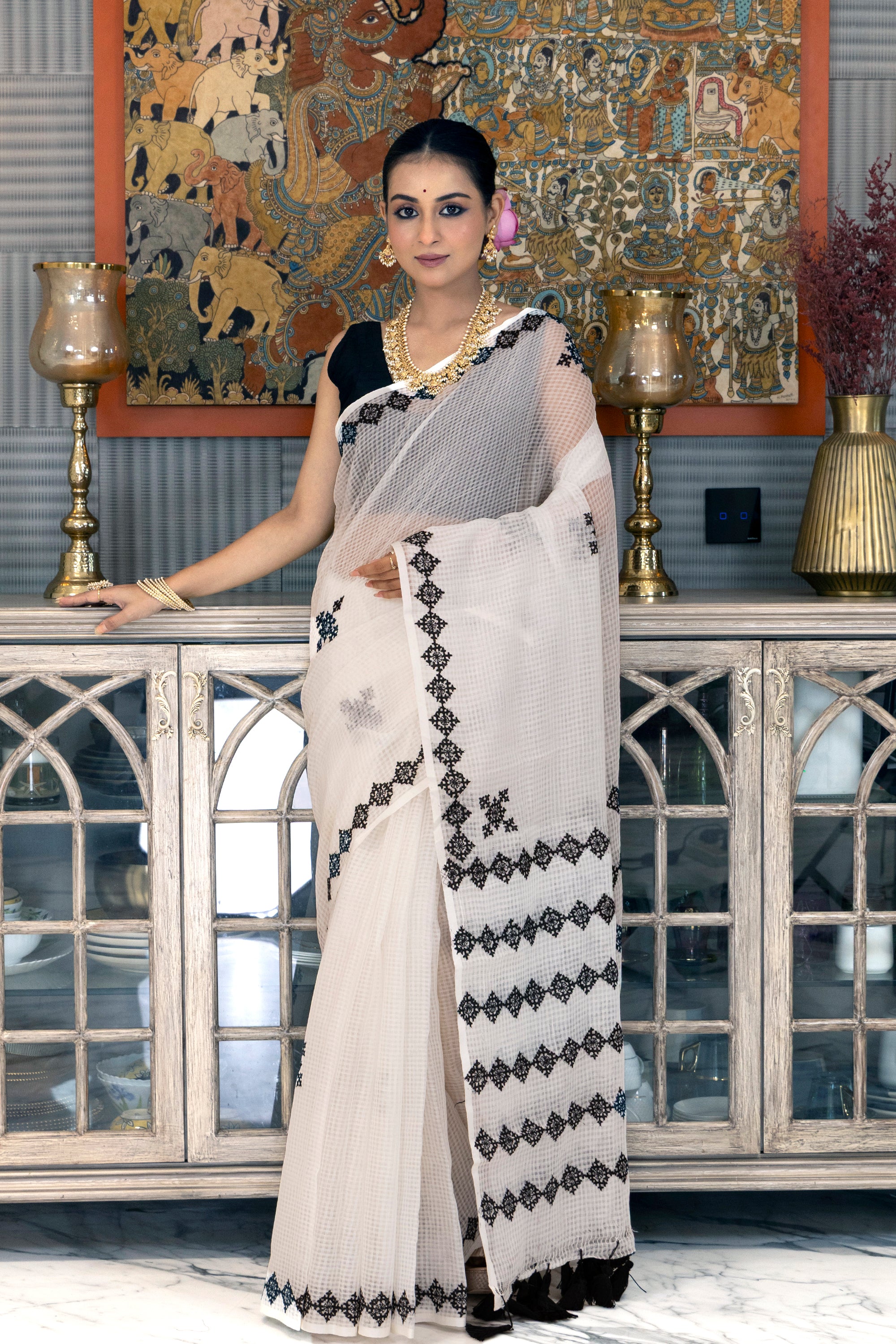 Resham Check Gujarati