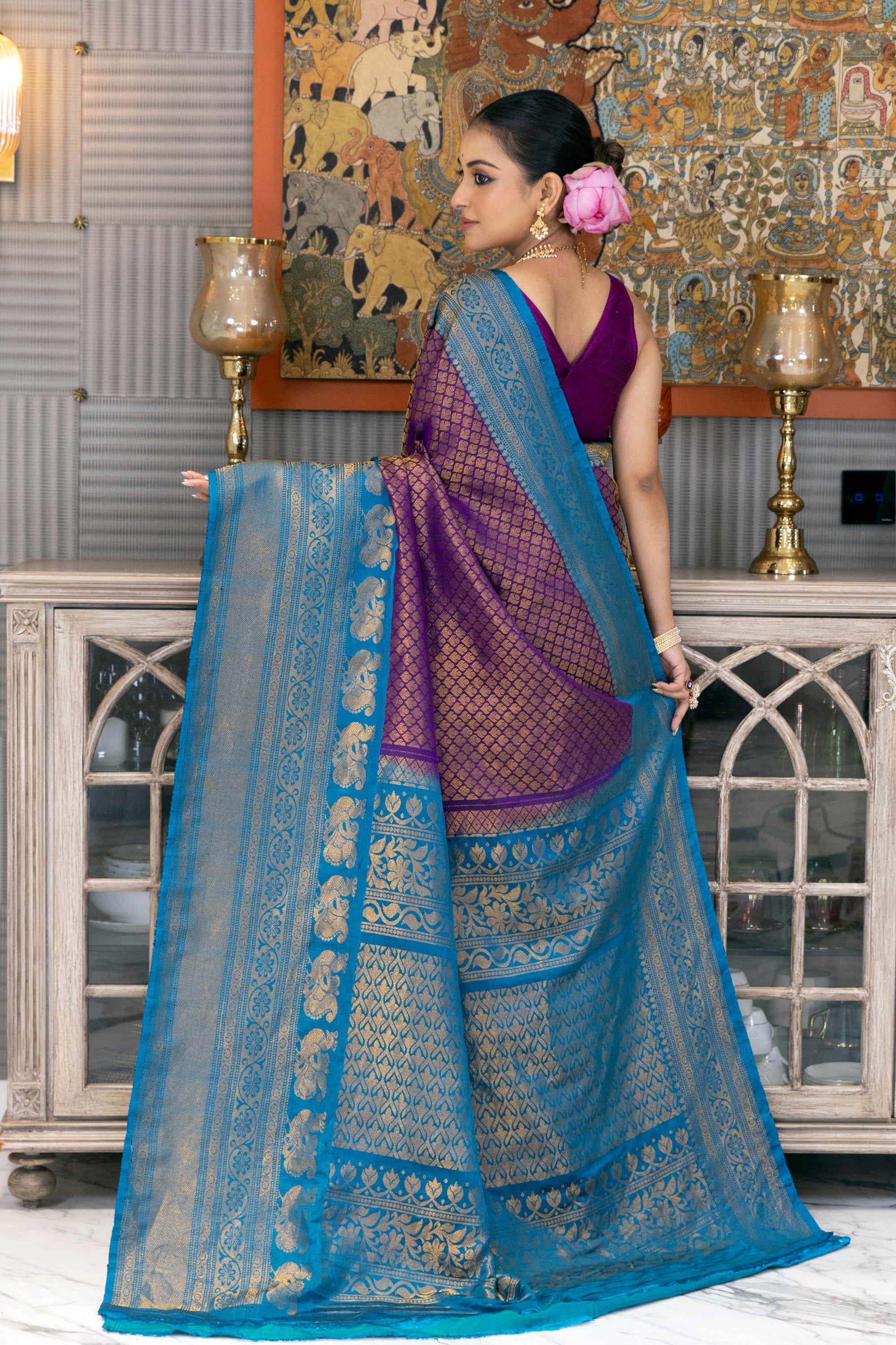 Brocade Silk Gadwal