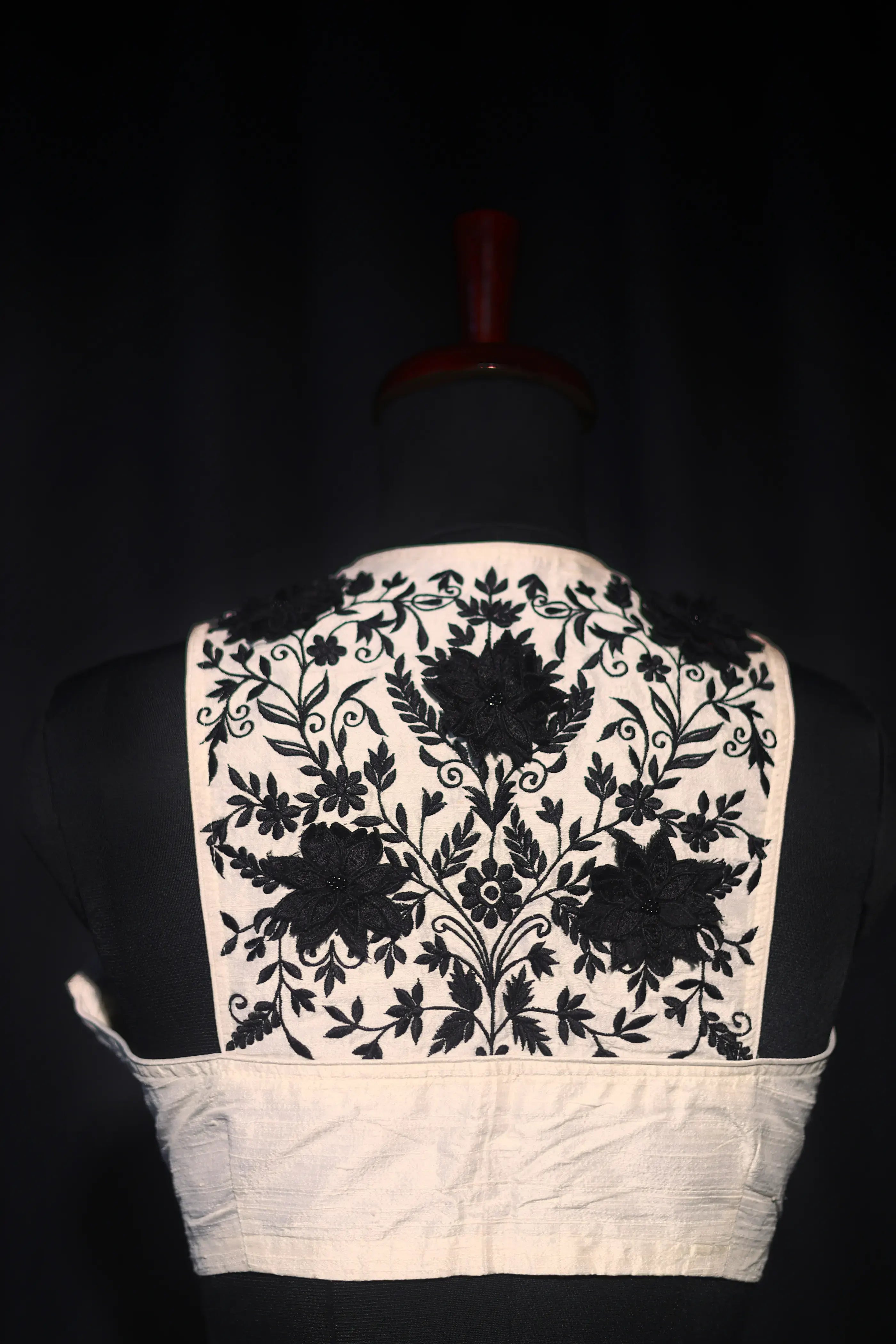 Offwhite Raw Silk Blouse For Women  Style Party wear