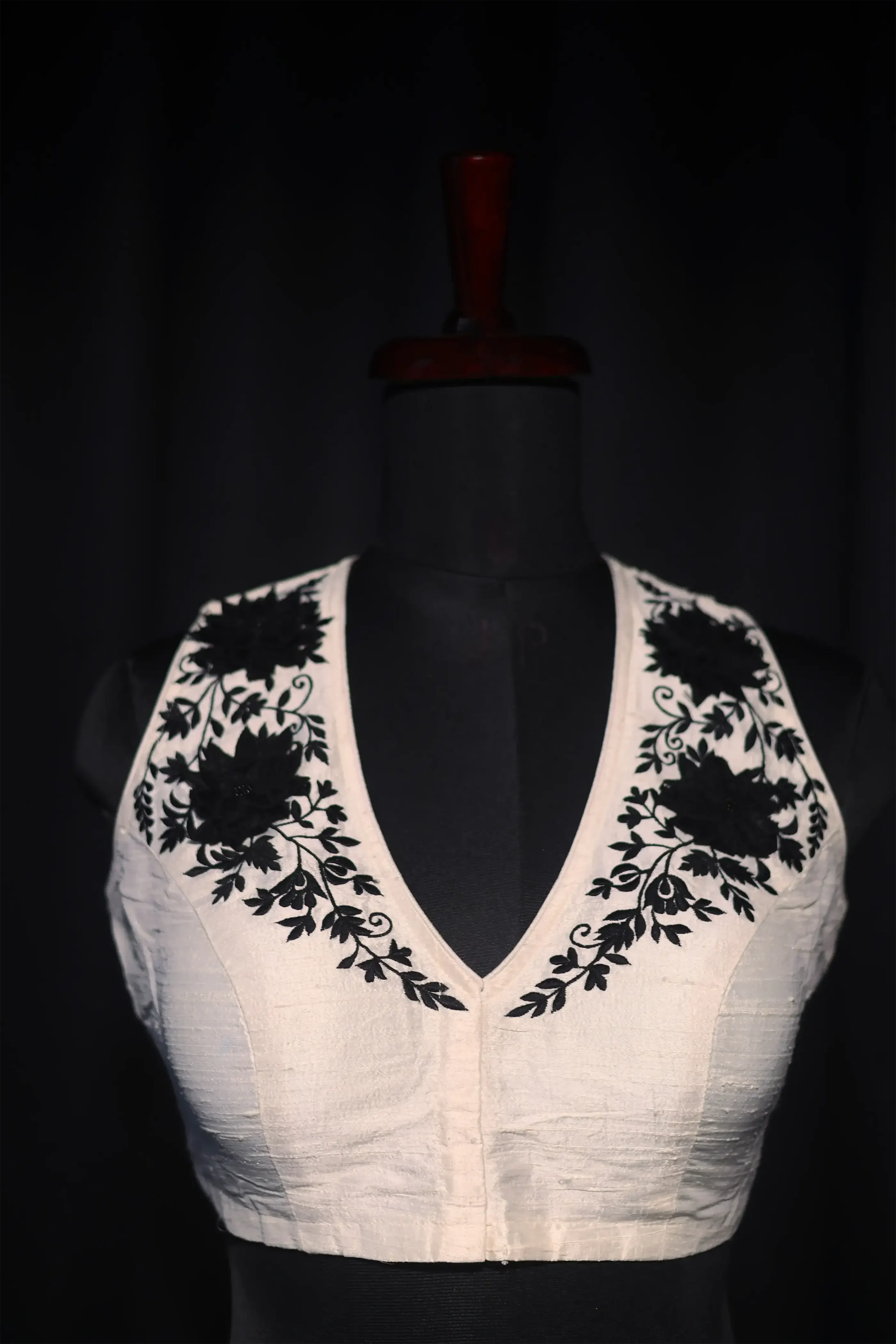 Offwhite Raw Silk Blouse For Women  Style Party wear