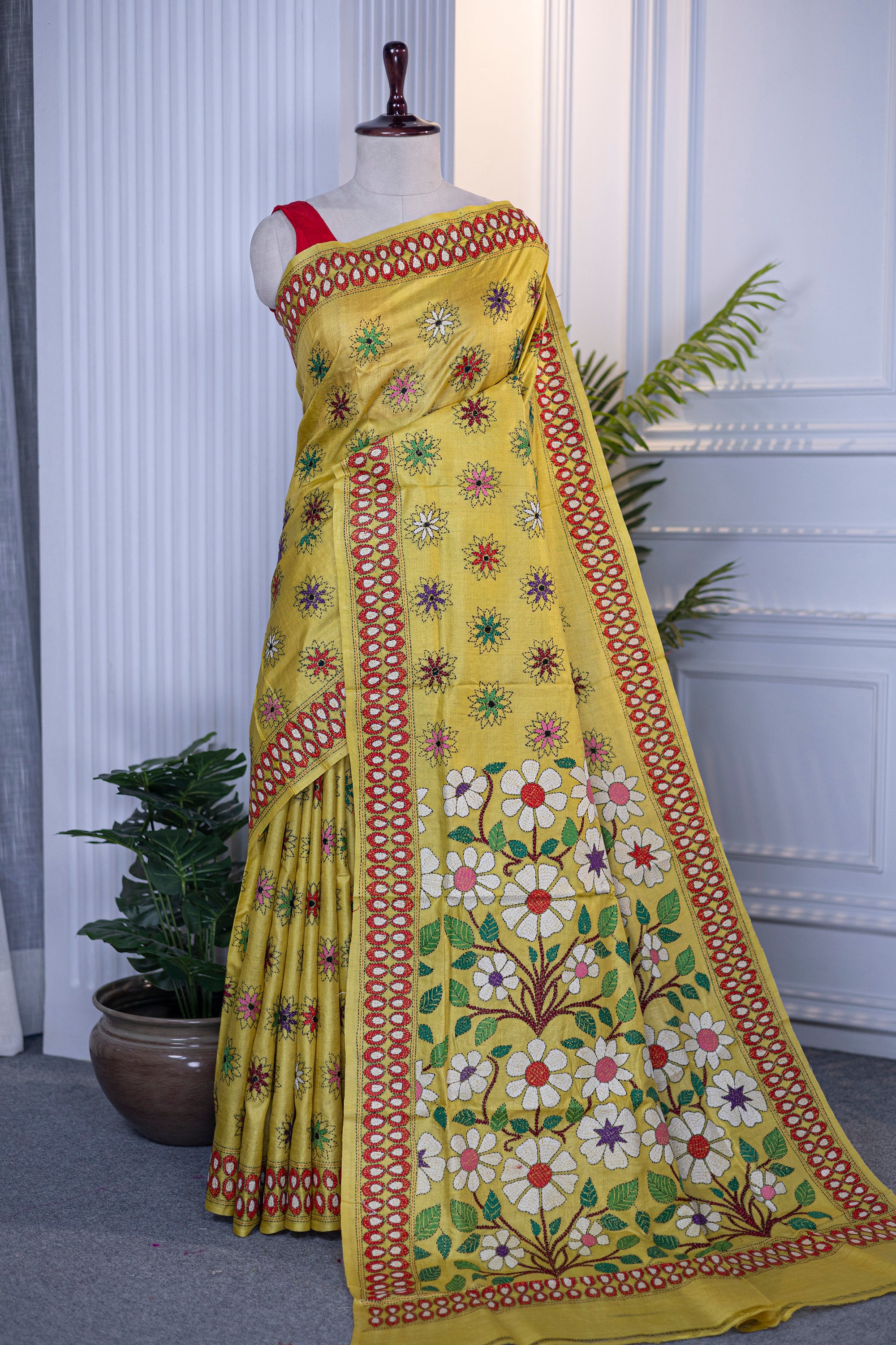 Tussar Hand Kantha