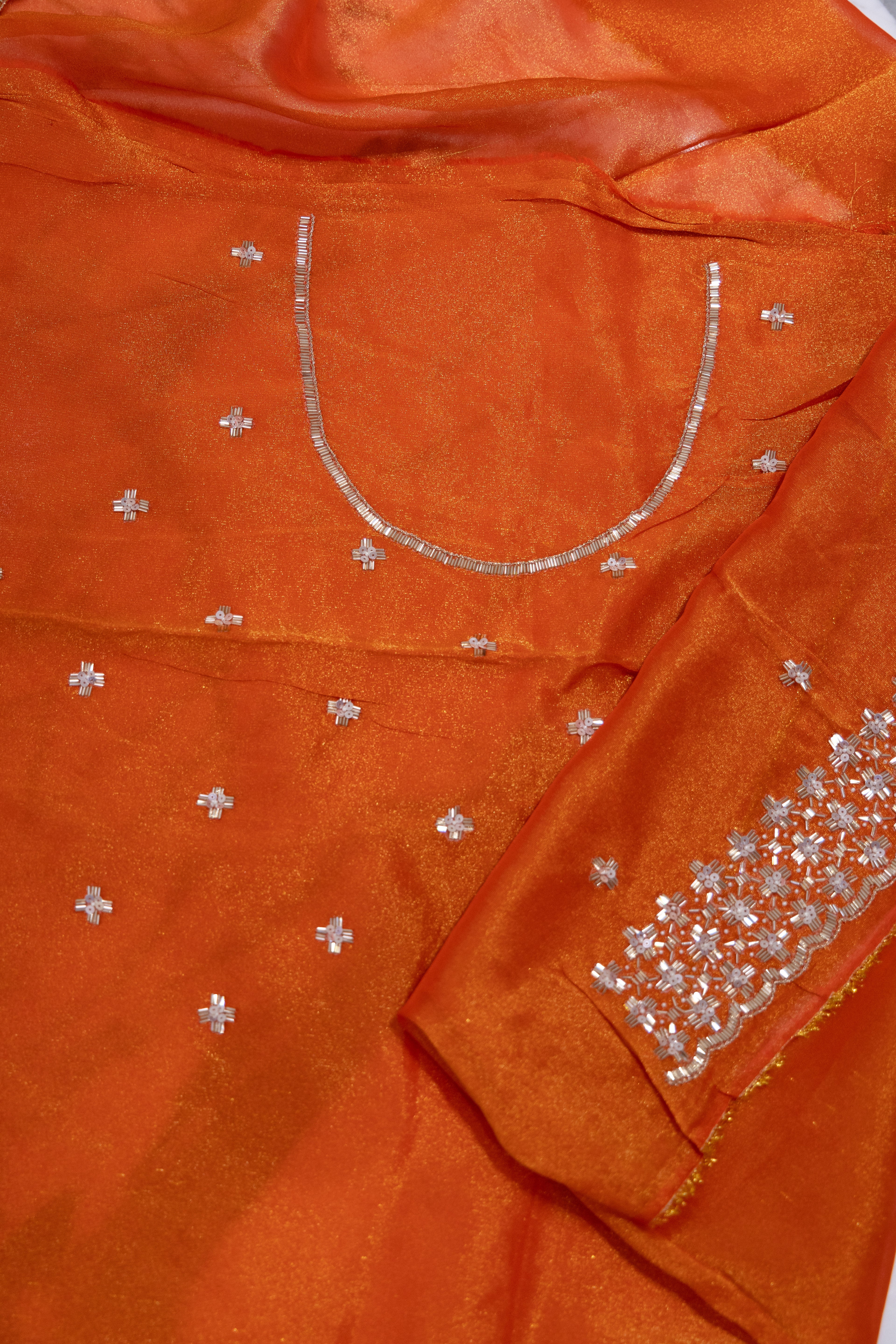 Tissue Zardosi Work