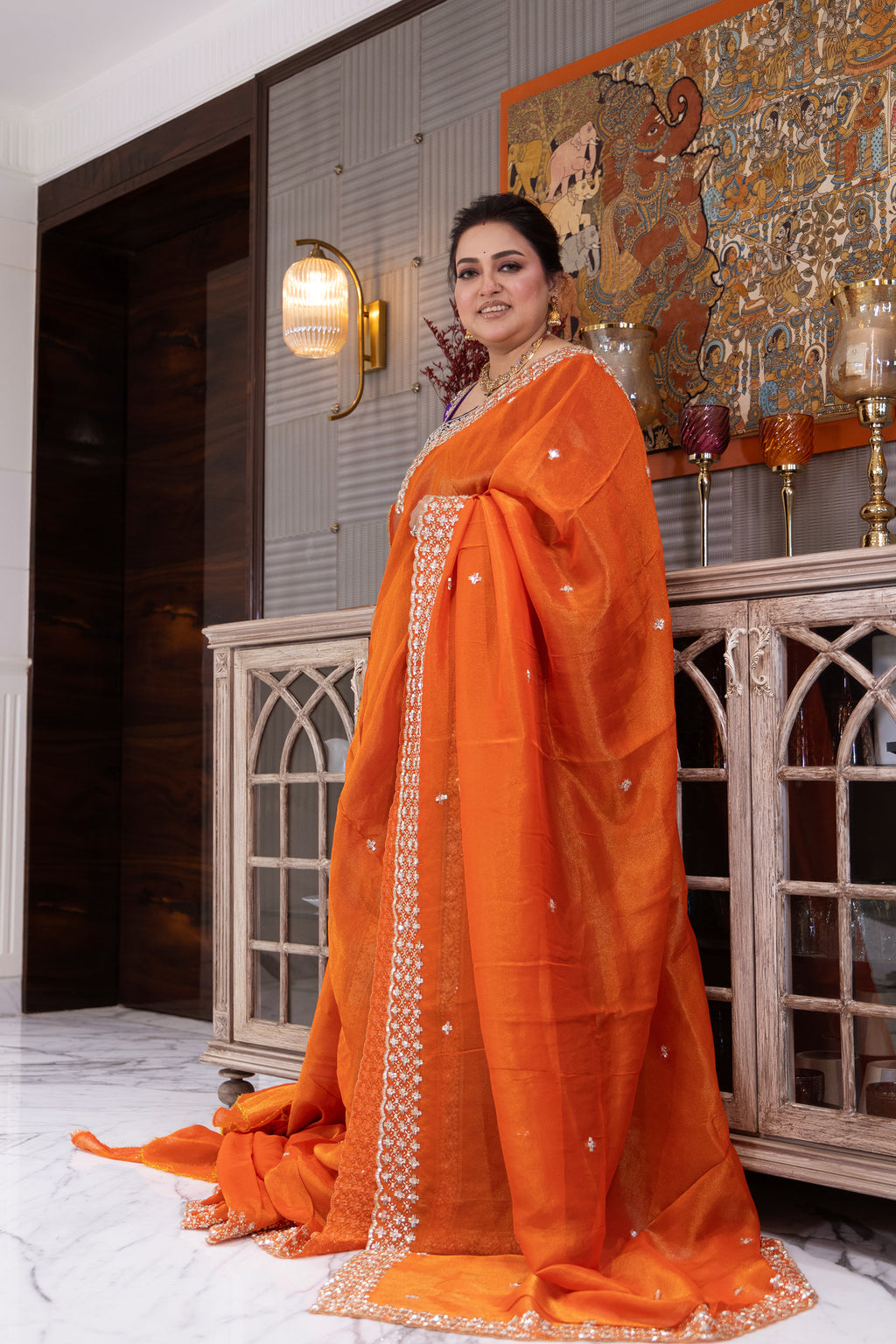 Tissue Zardosi Work