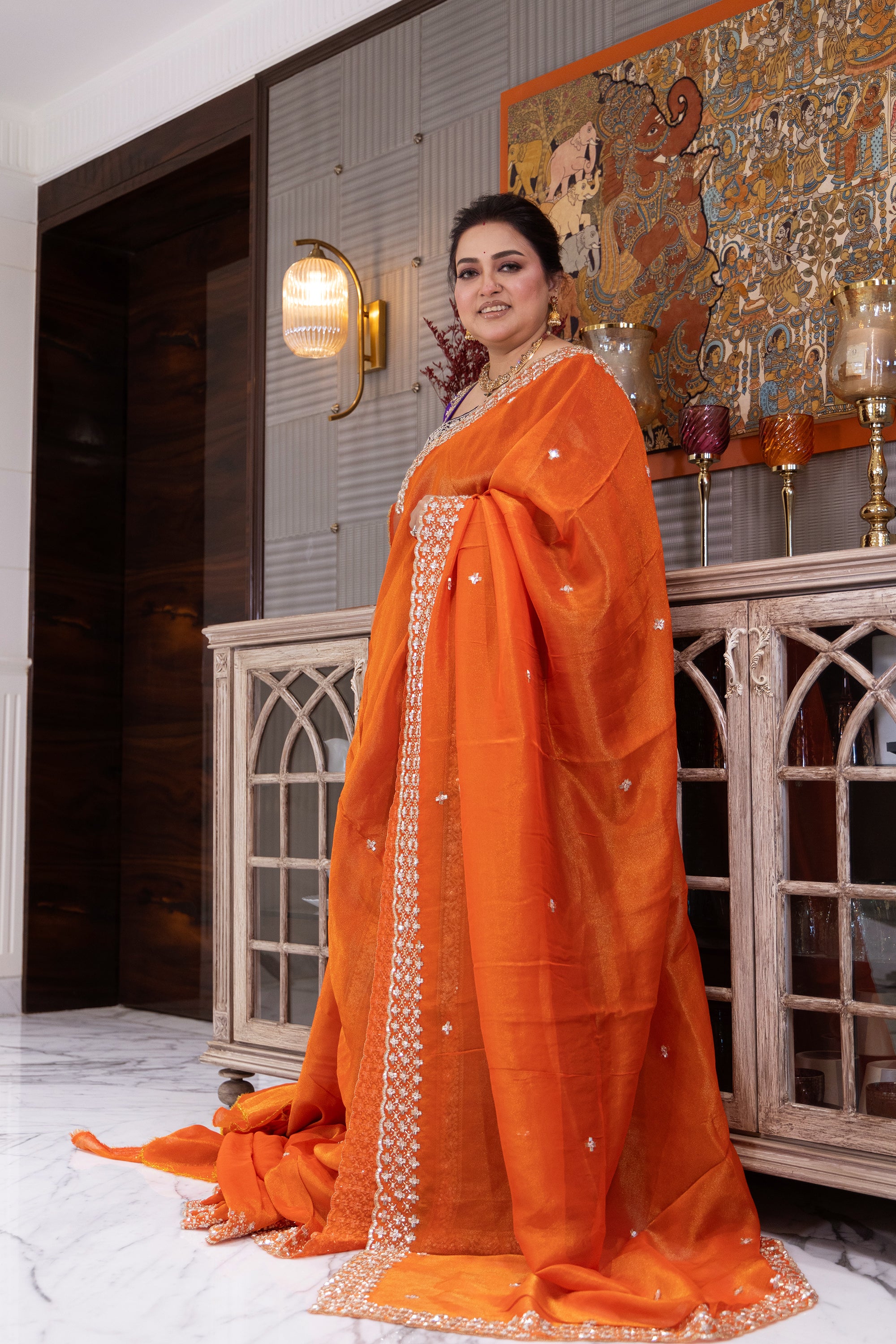 Tissue Zardosi Work