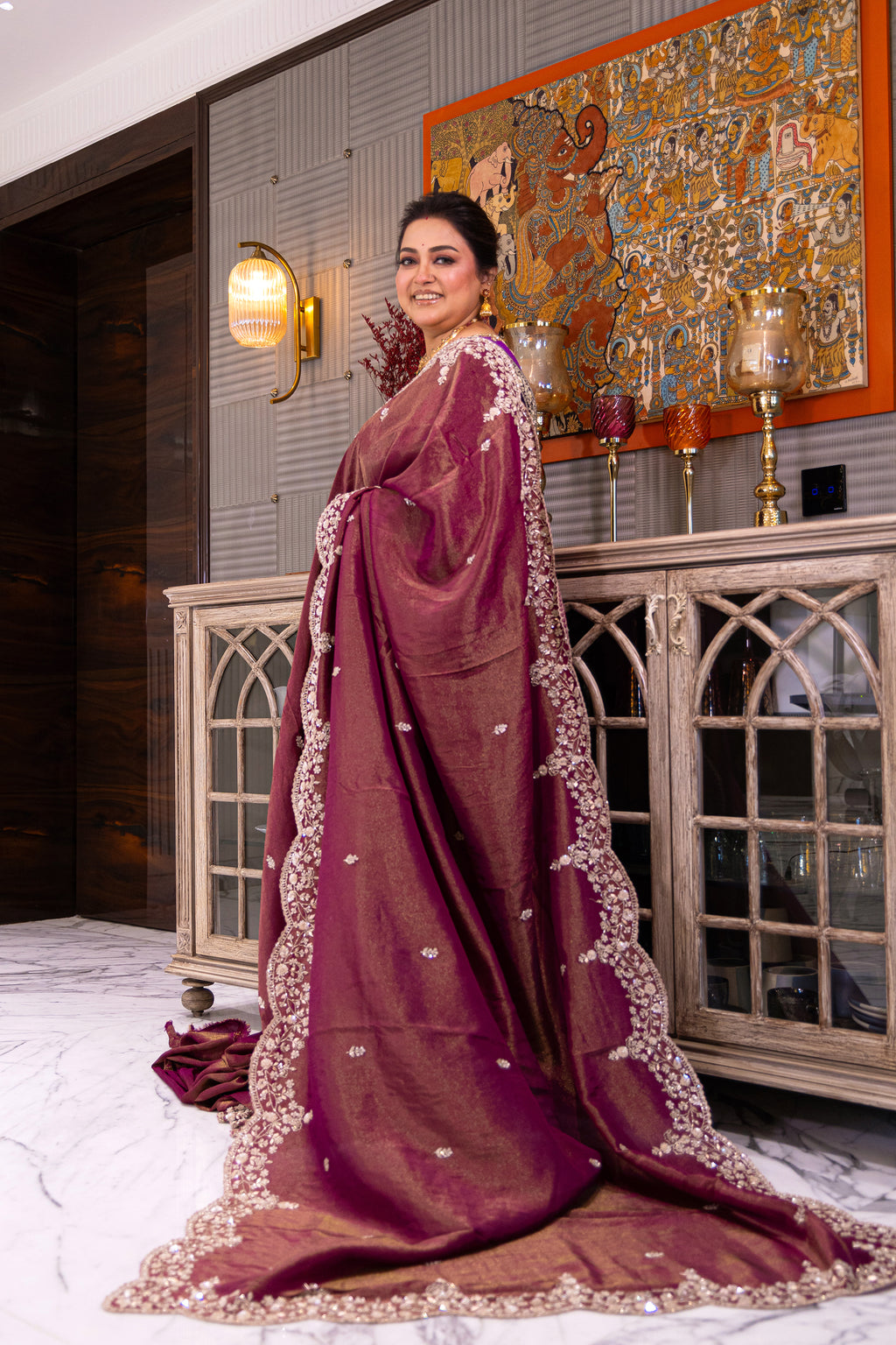 Tissue Zardosi Work