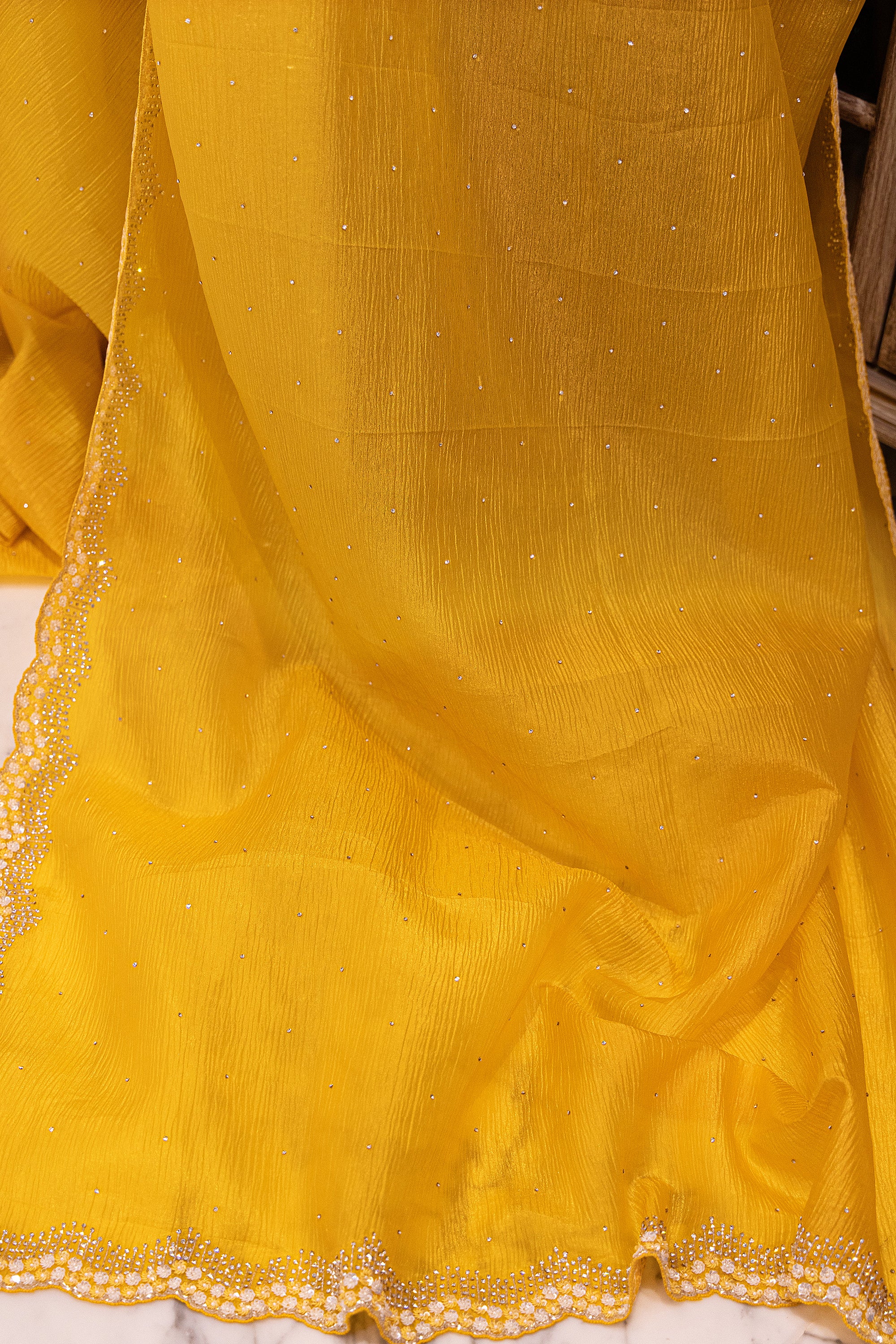 Crush Tissue Zardosi Work