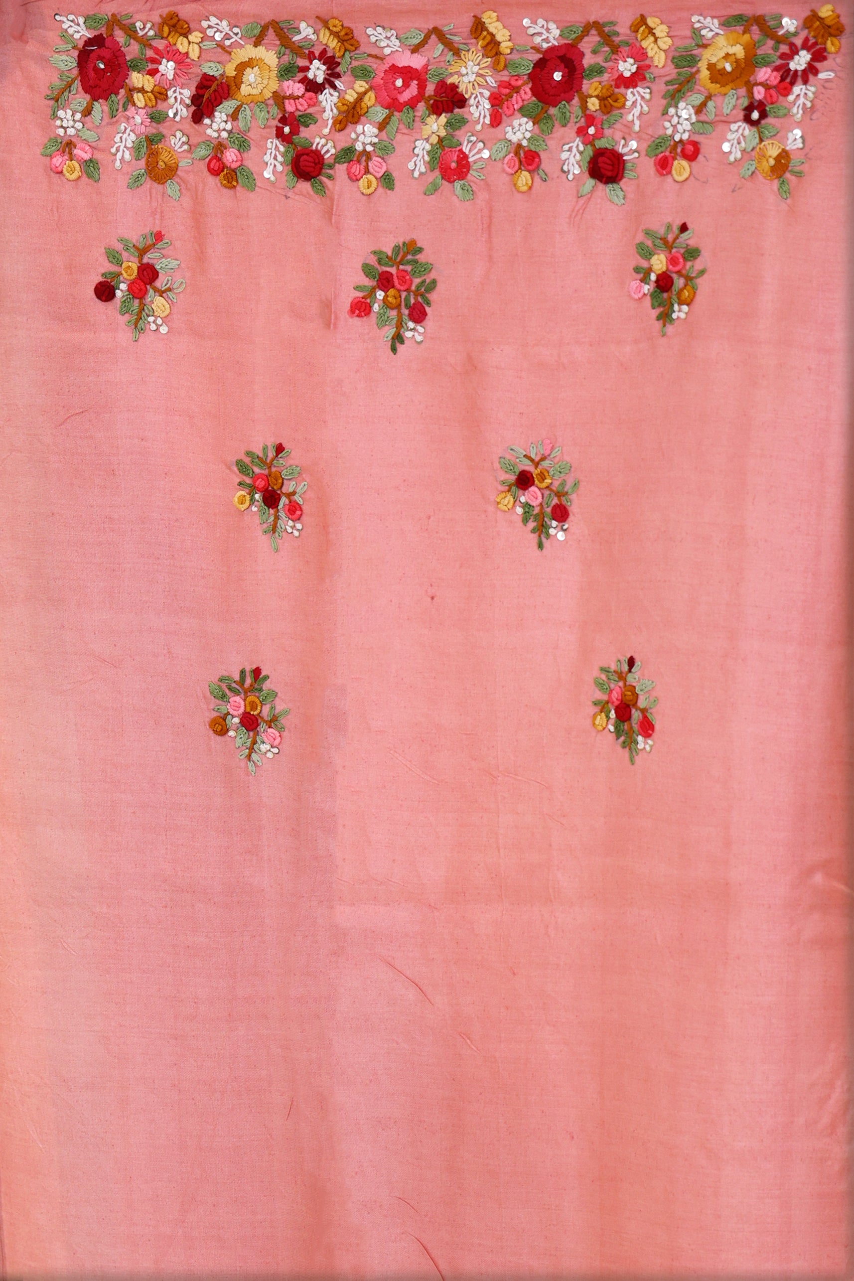 Tussar Hand Embroidery