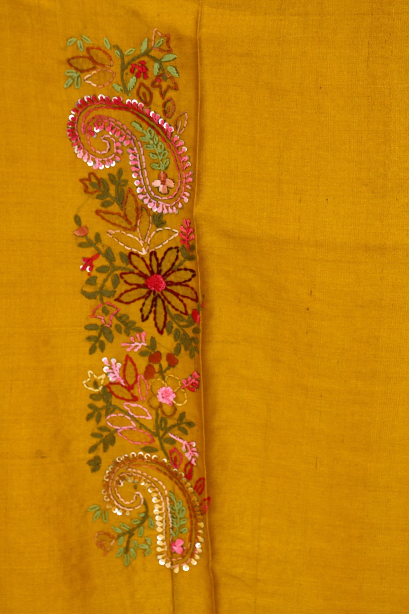 Tussar Hand Embroidery