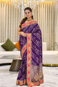 Dola Silk With Cutdana Work