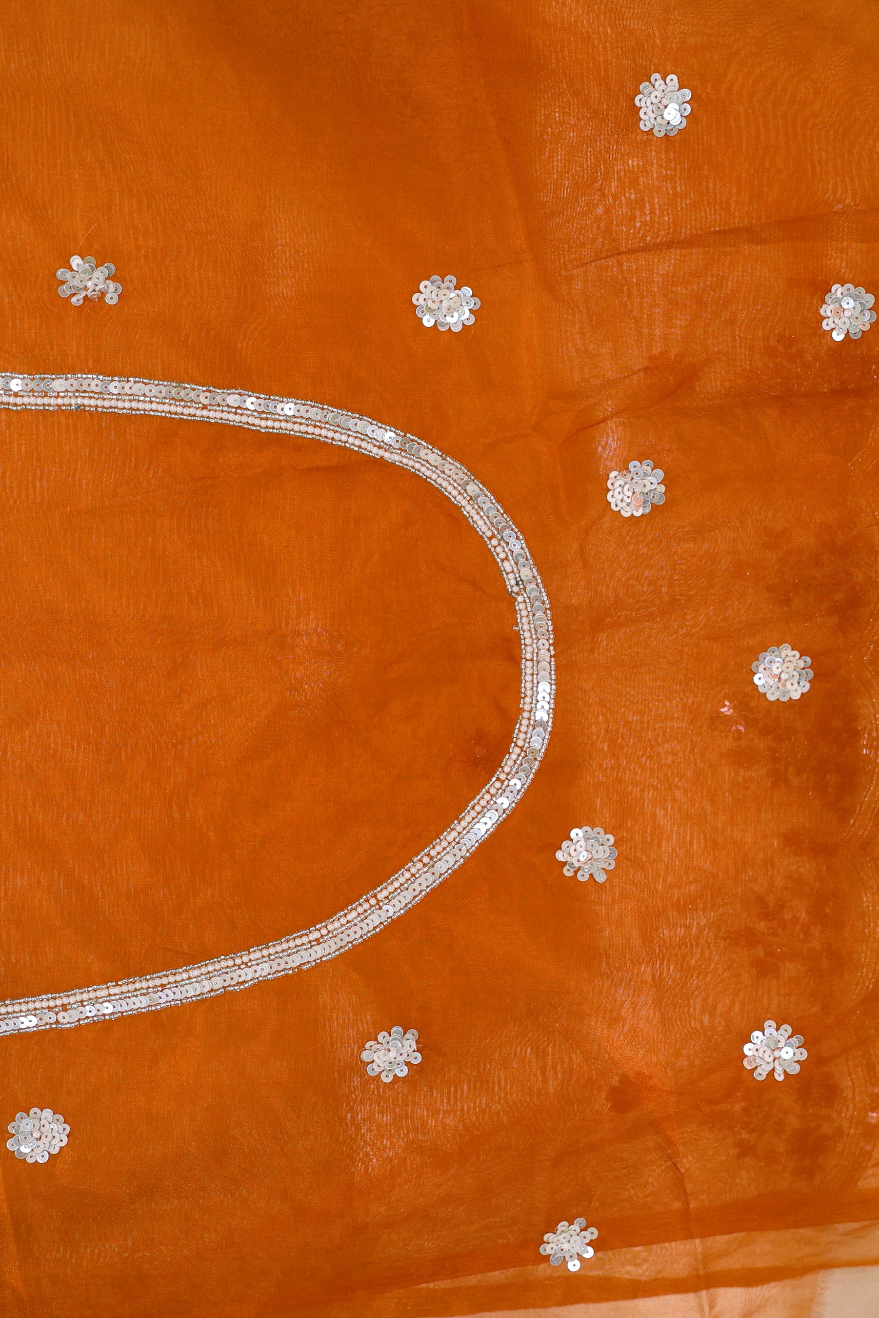 Semi Organza Zardosi Work