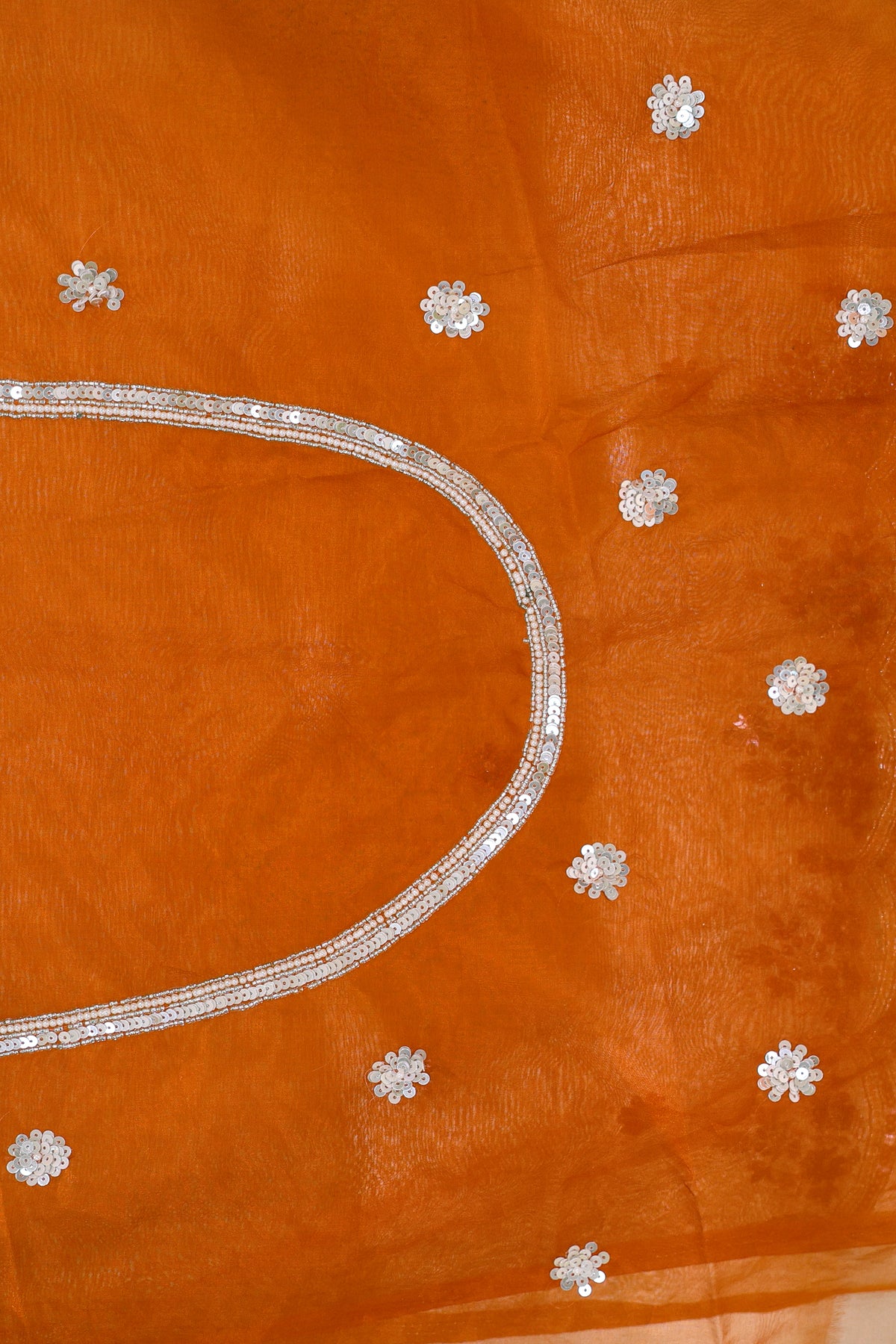 Semi Organza Zardosi Work