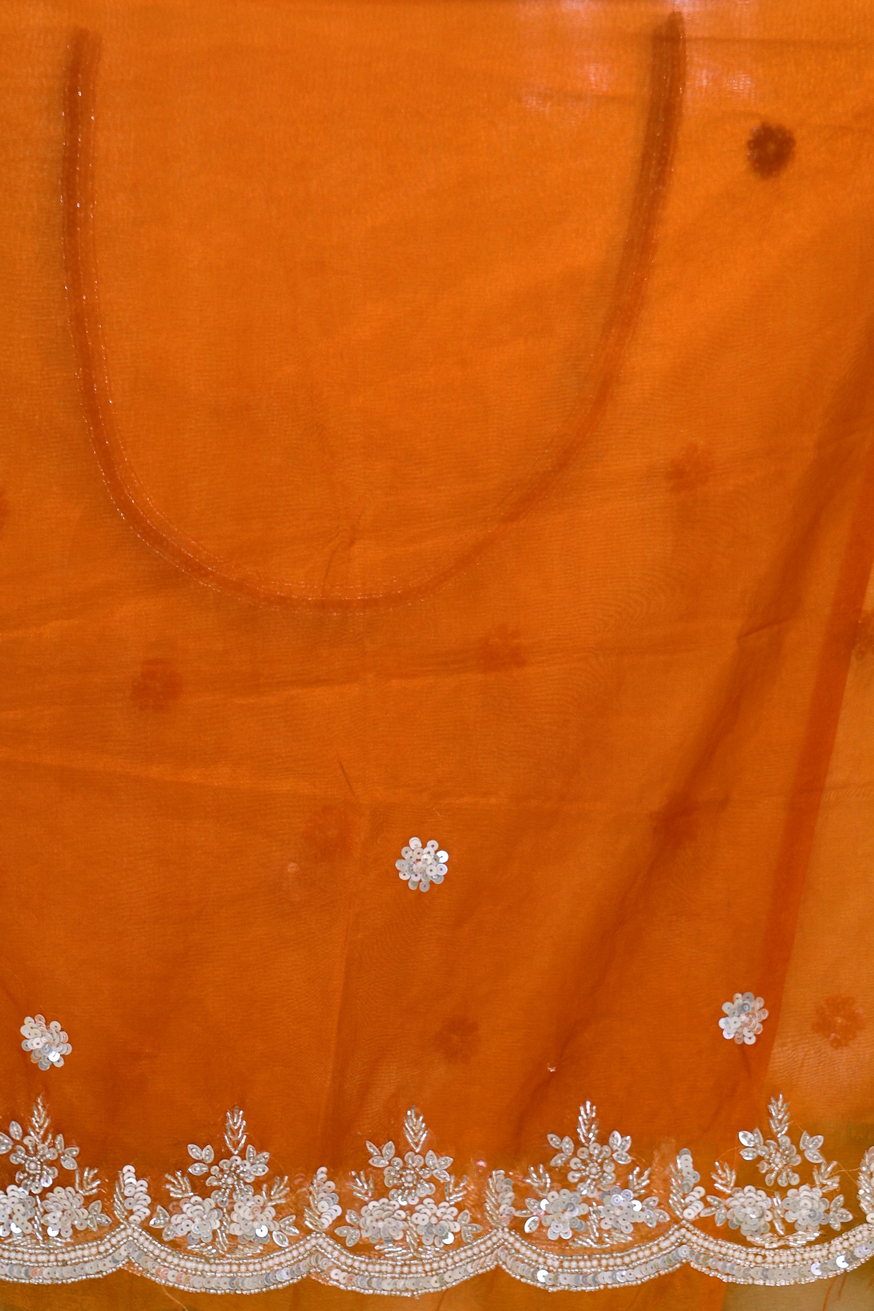 Semi Organza Zardosi Work