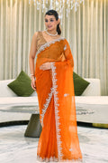 Semi Organza Zardosi Work
