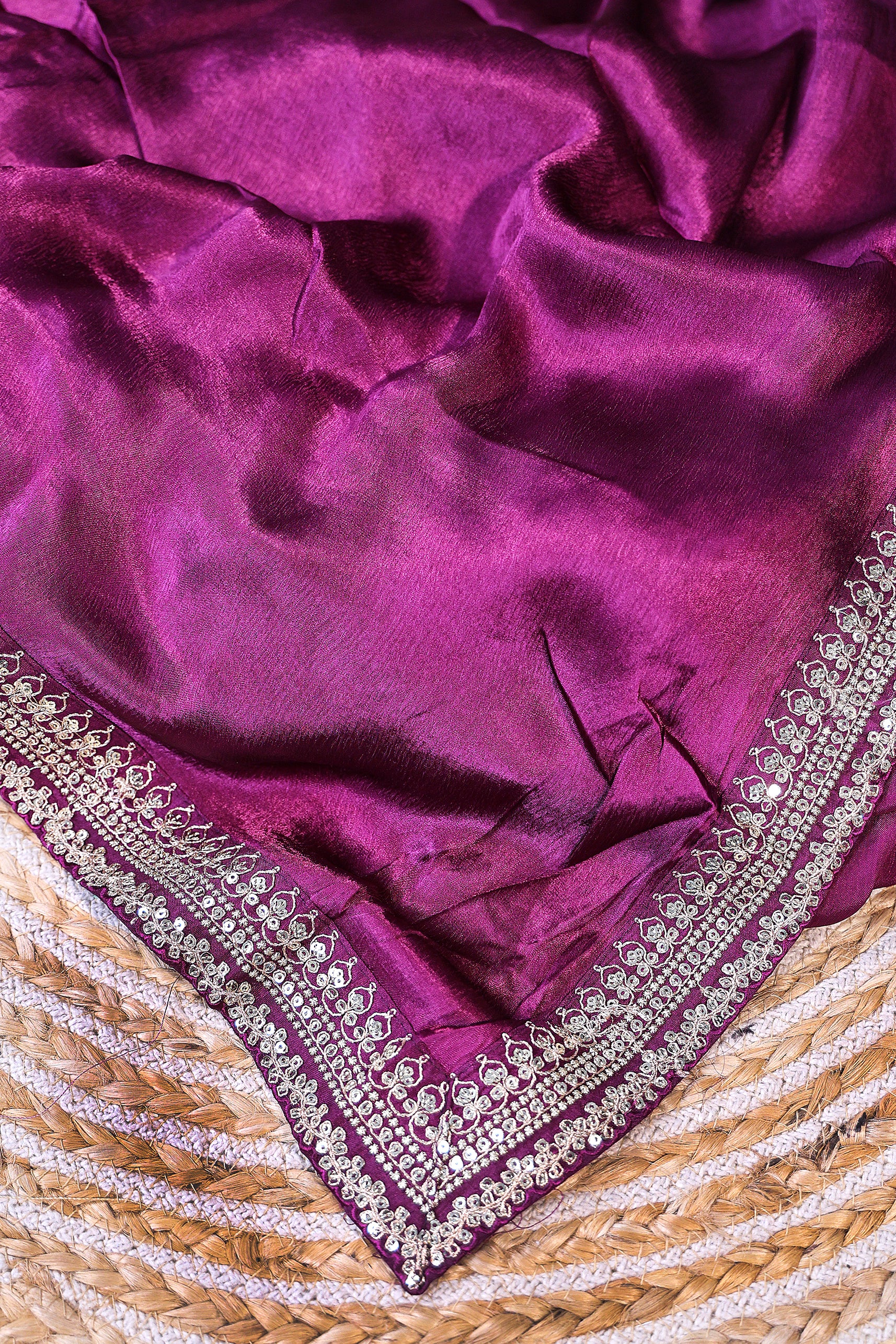 Crepe Satin Saree
