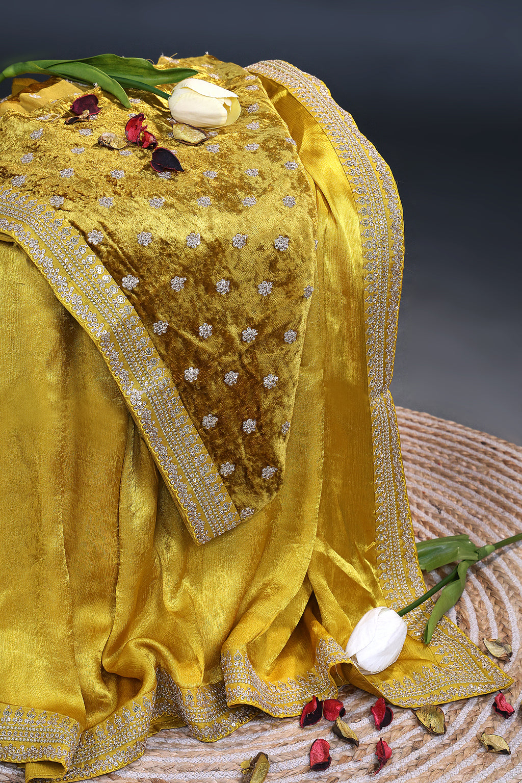 Crepe Satin Saree