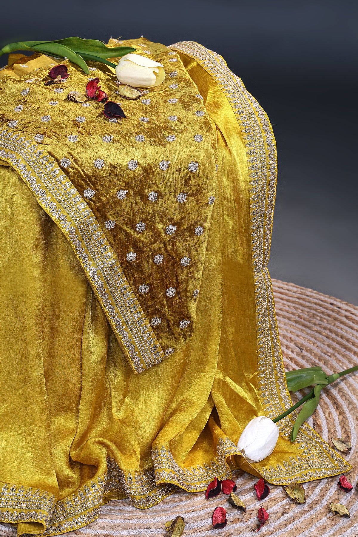 Crepe Satin Saree