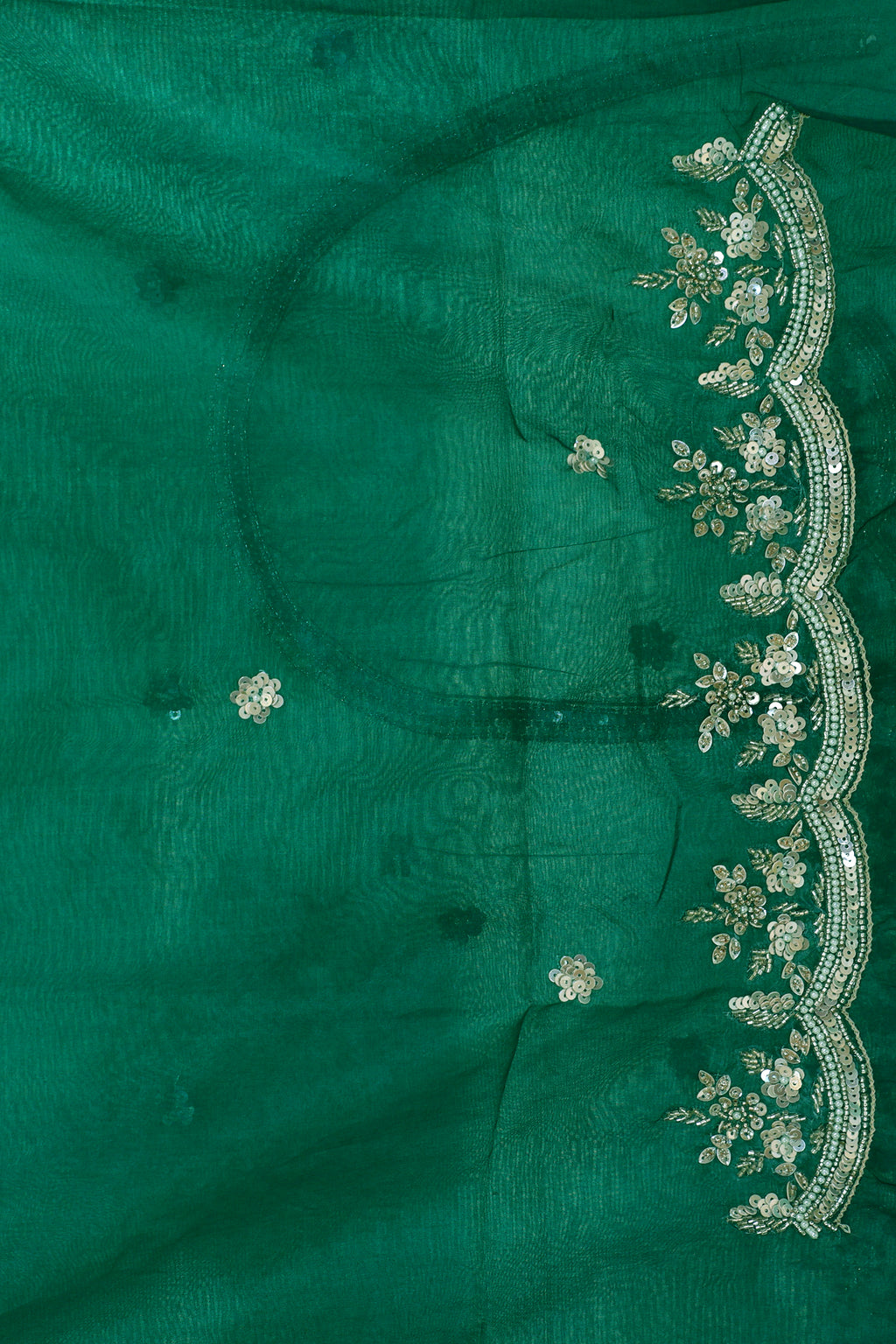 Semi Organza Zardosi Work
