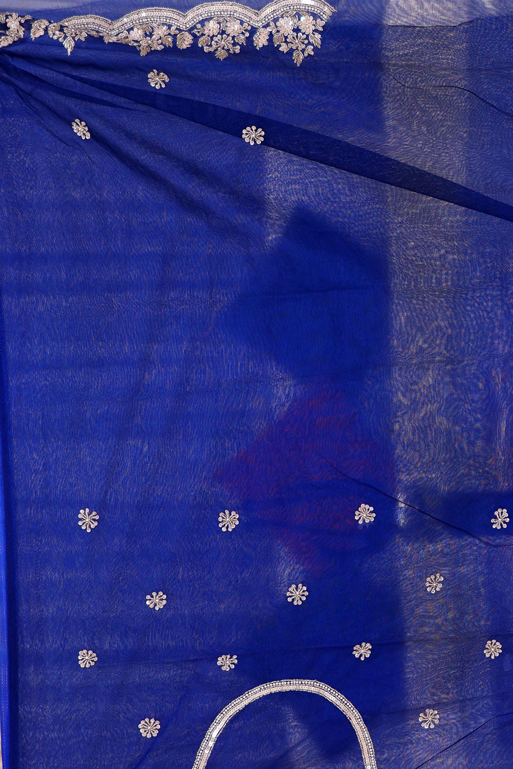 Semi Organza Zardosi Work