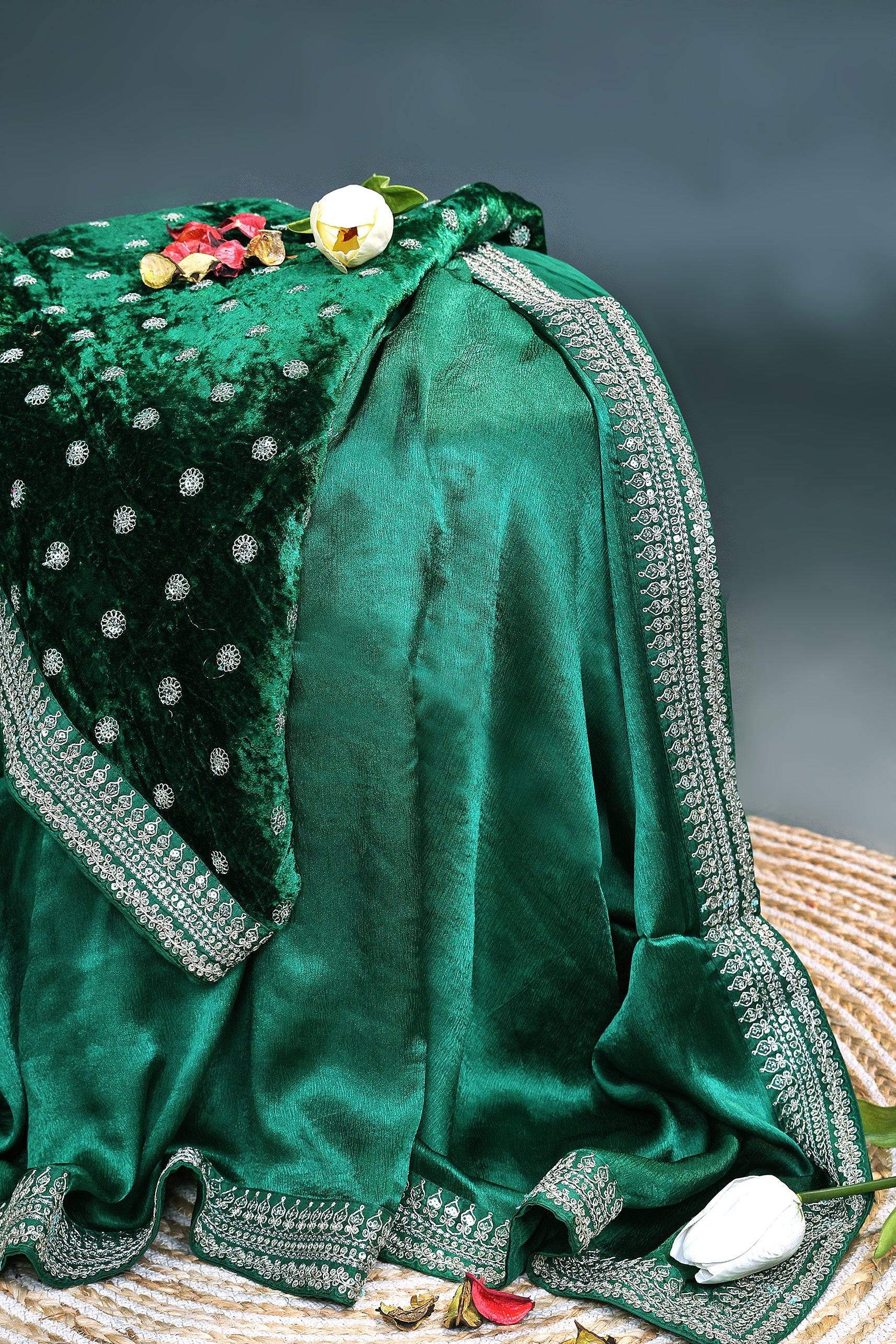 Crepe Satin Saree