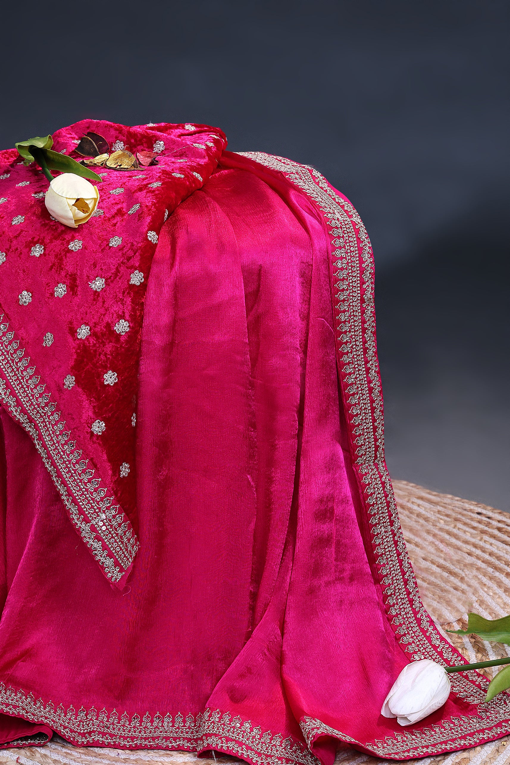 Crepe Satin Saree