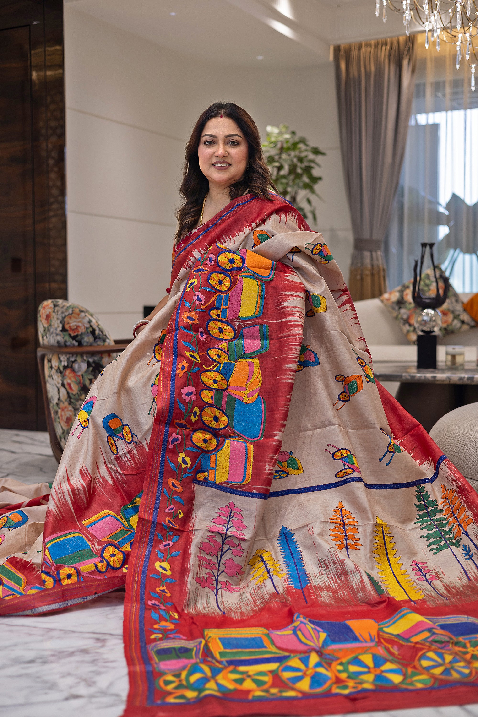 Tussar Hand Kantha