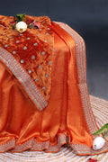 Crepe Satin Saree