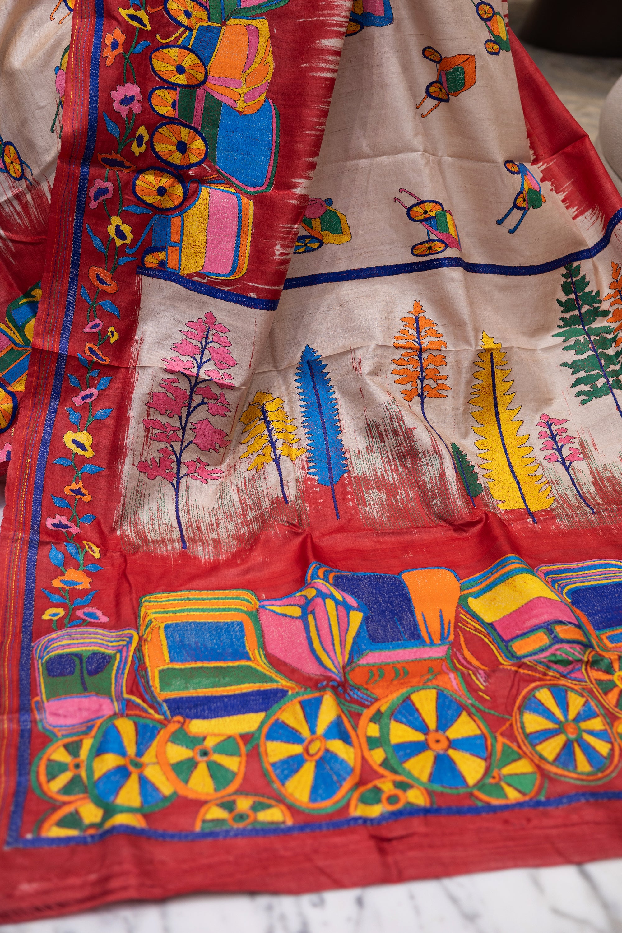 Tussar Hand Kantha