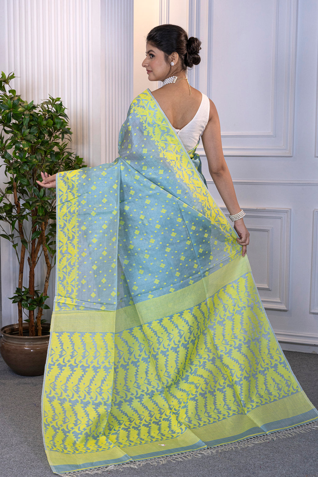 Tussar Jamdani