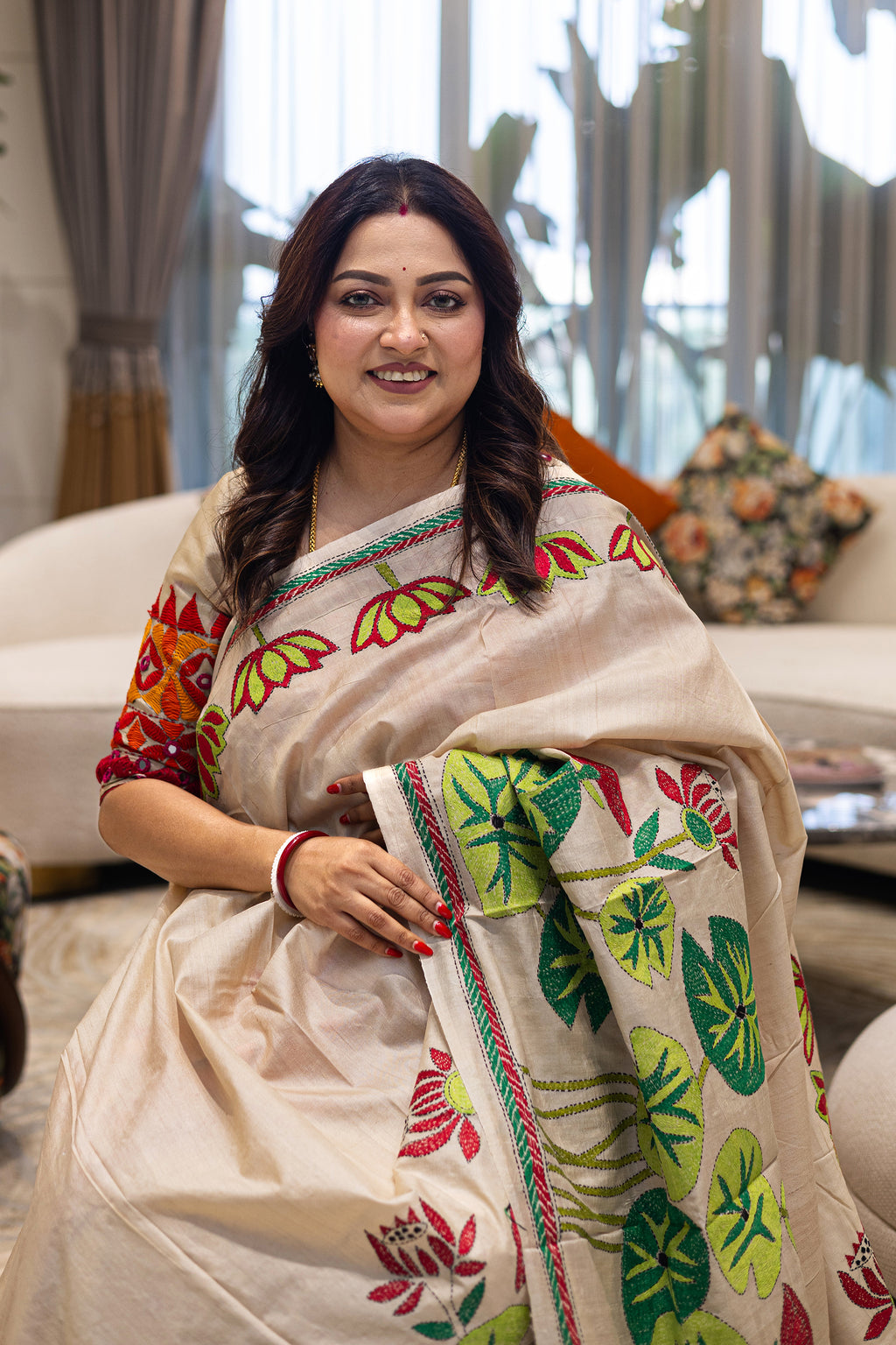 Tussar Hand Kantha