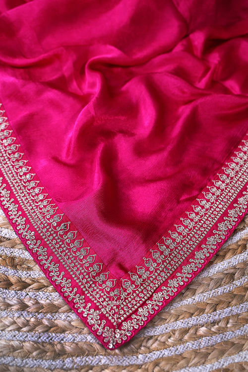 Crepe Satin Saree