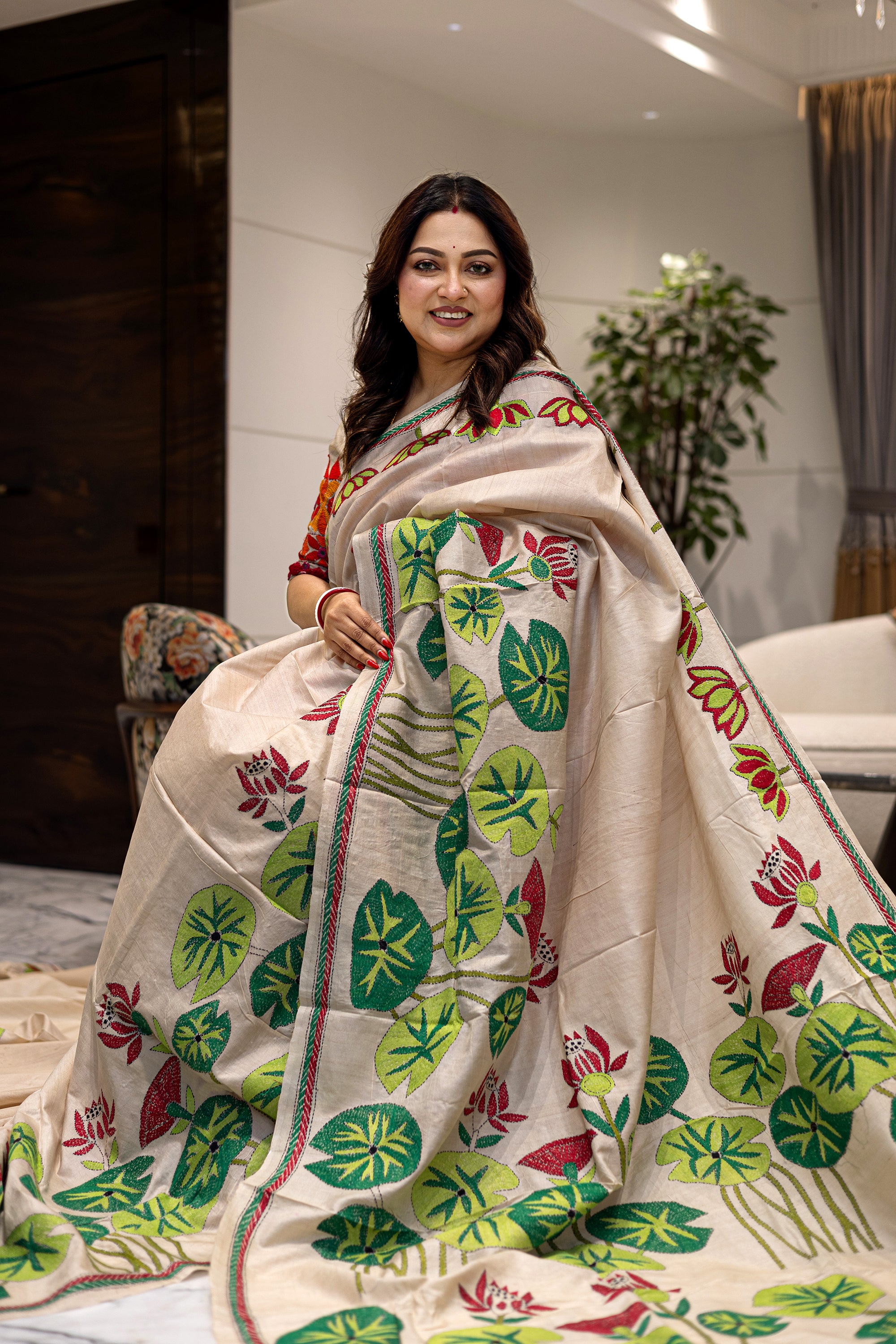 Tussar Hand Kantha