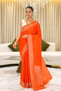 Semi Crepe Banarasi