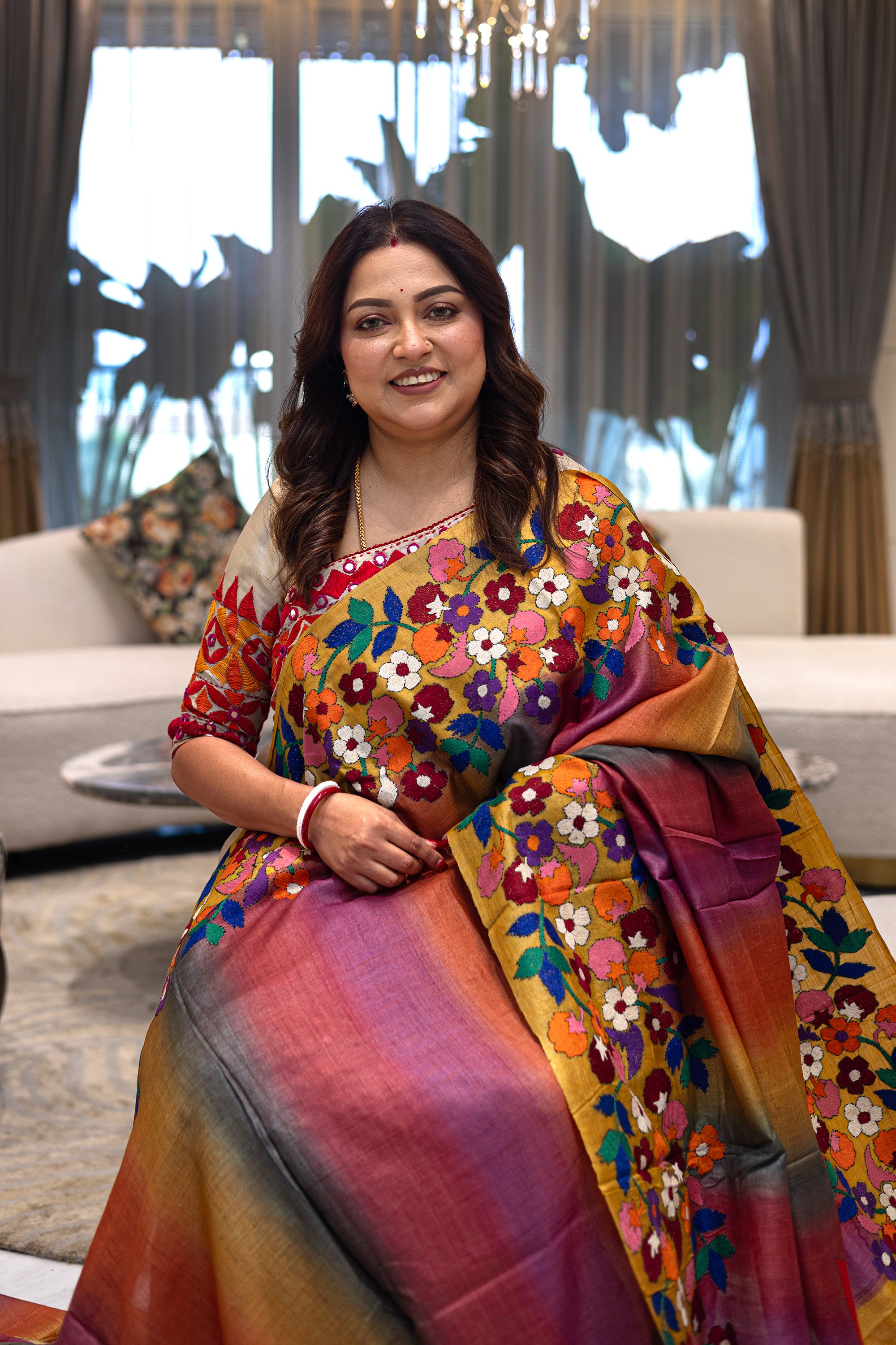 Tussar Hand Kantha