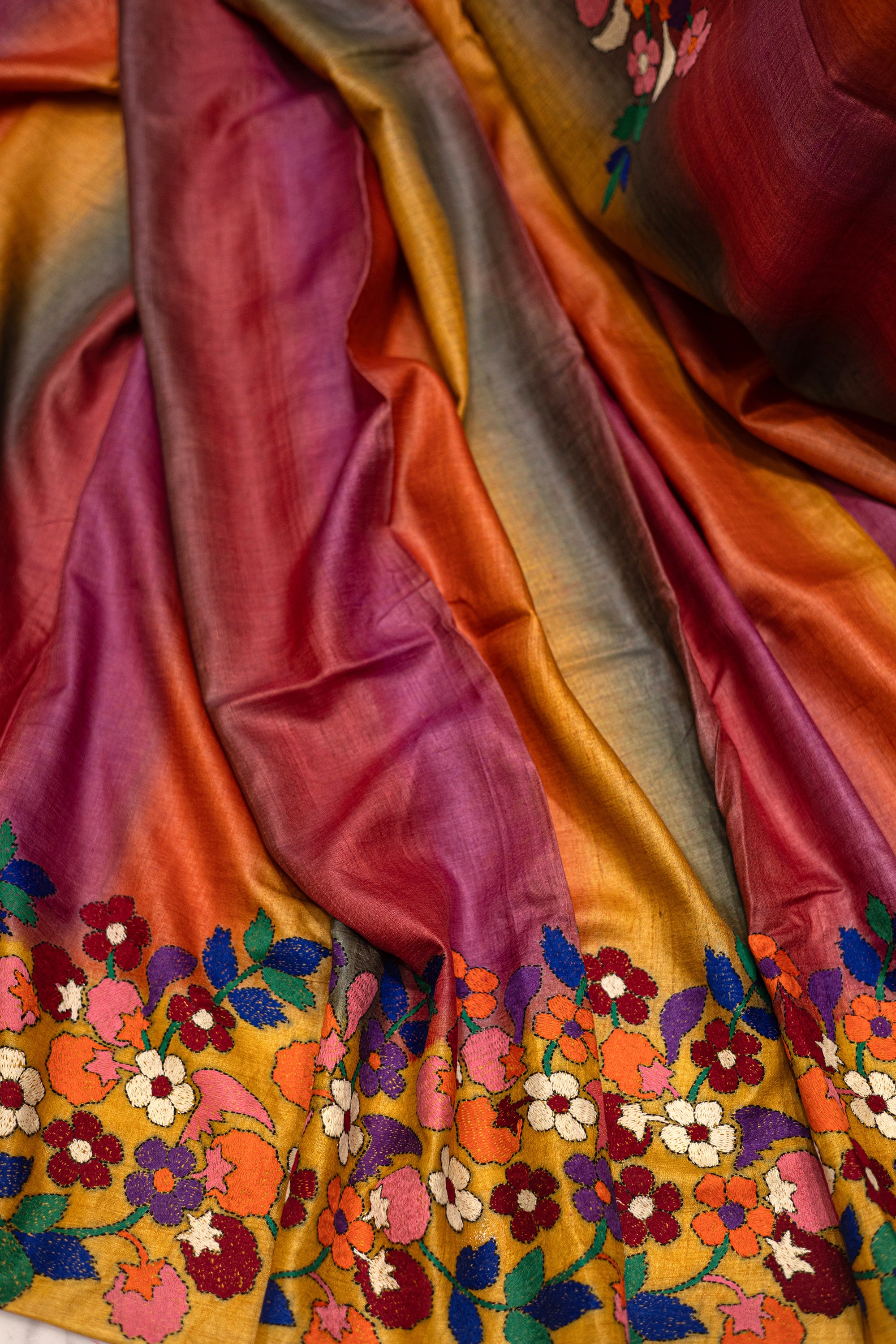 Tussar Hand Kantha