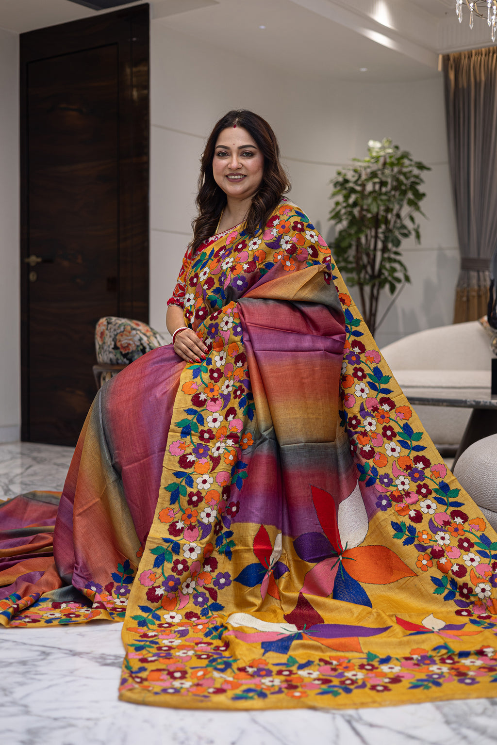 Tussar Hand Kantha