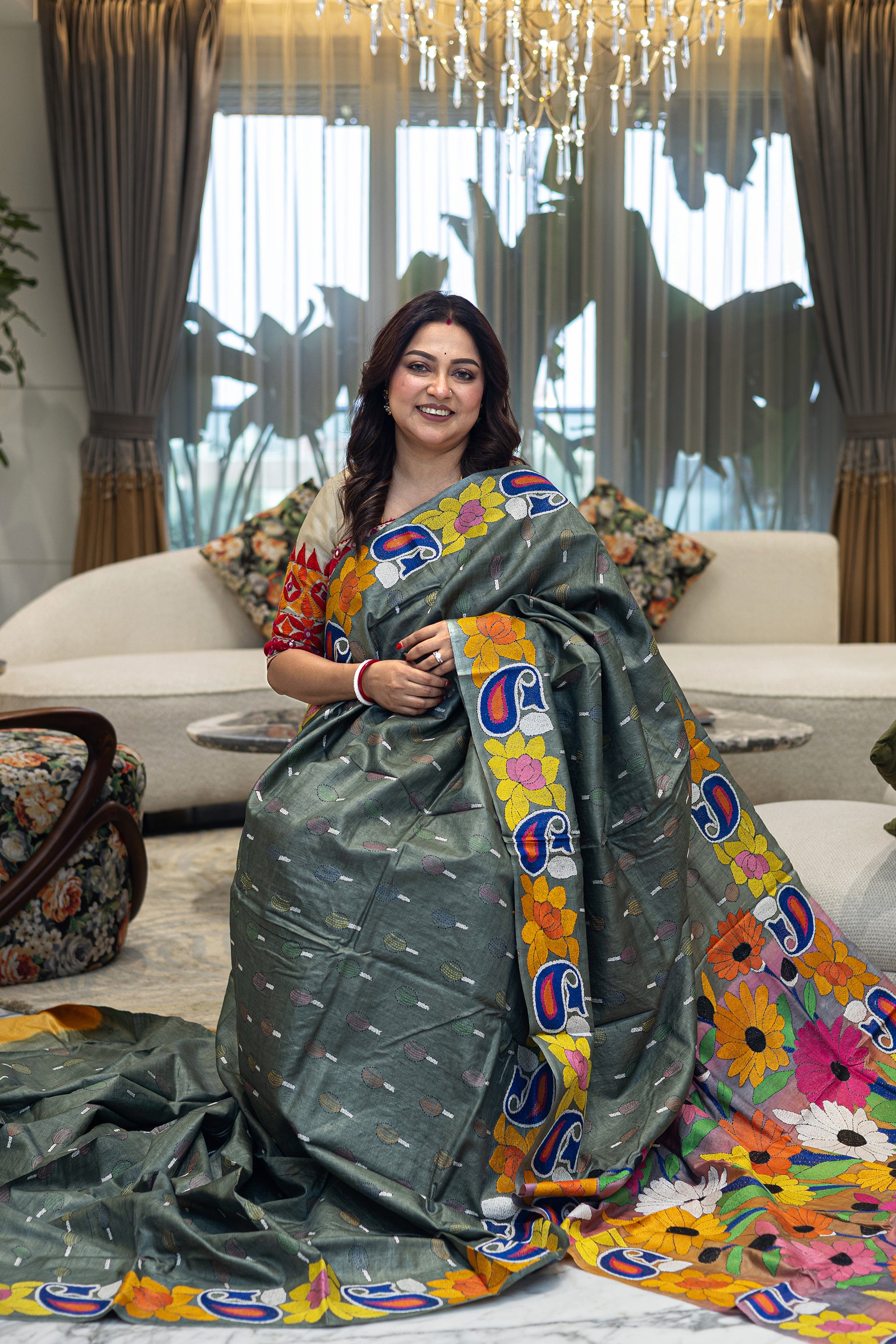 Tussar Hand Kantha