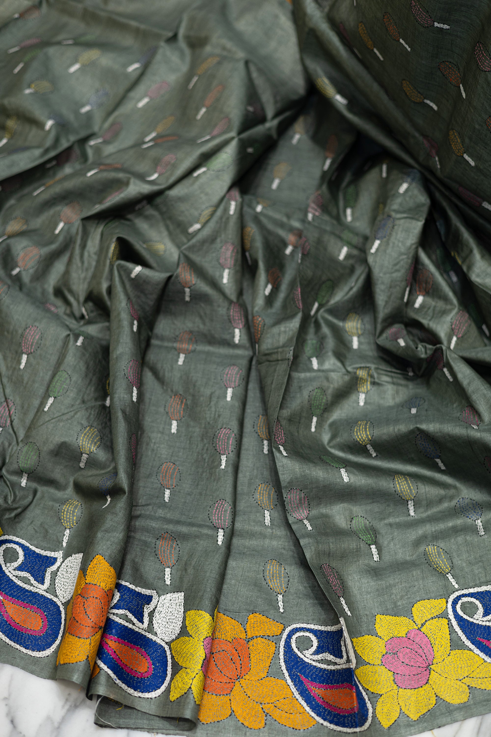 Tussar Hand Kantha