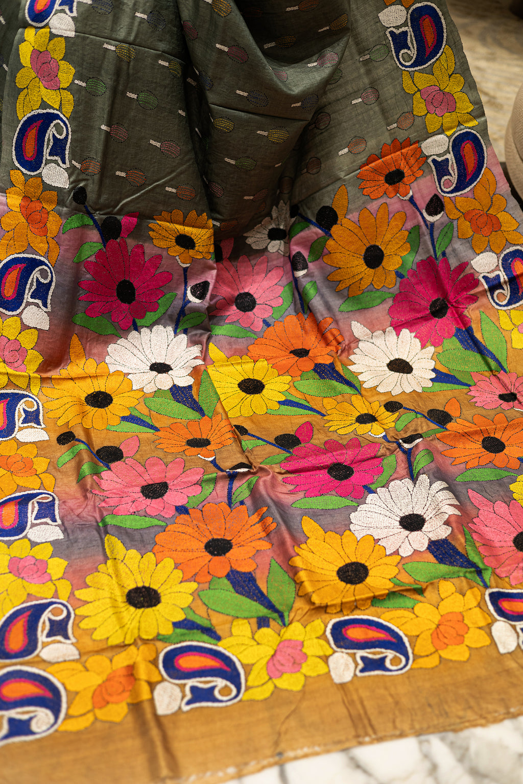 Tussar Hand Kantha