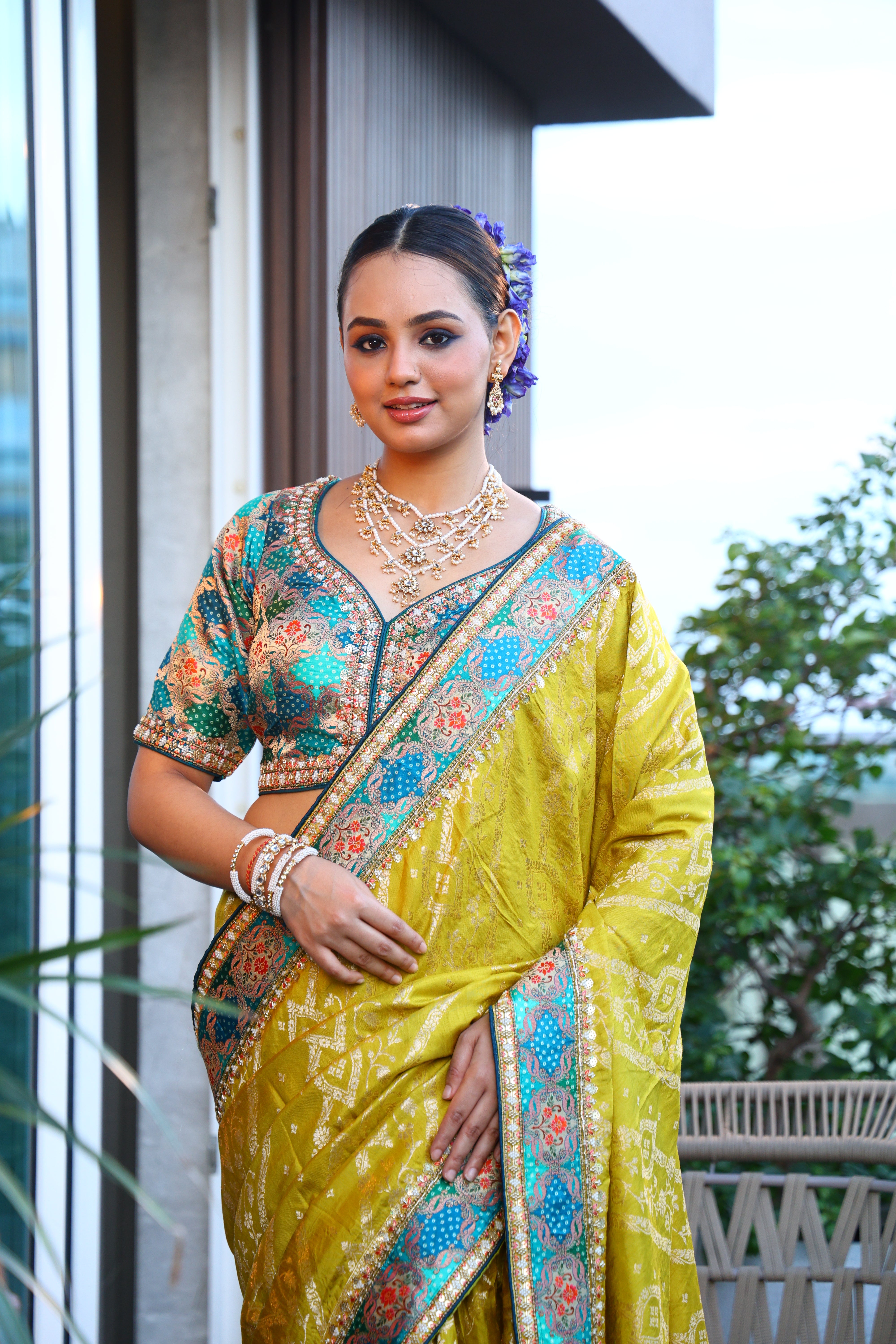 Kani  Silk With Cutdana Work