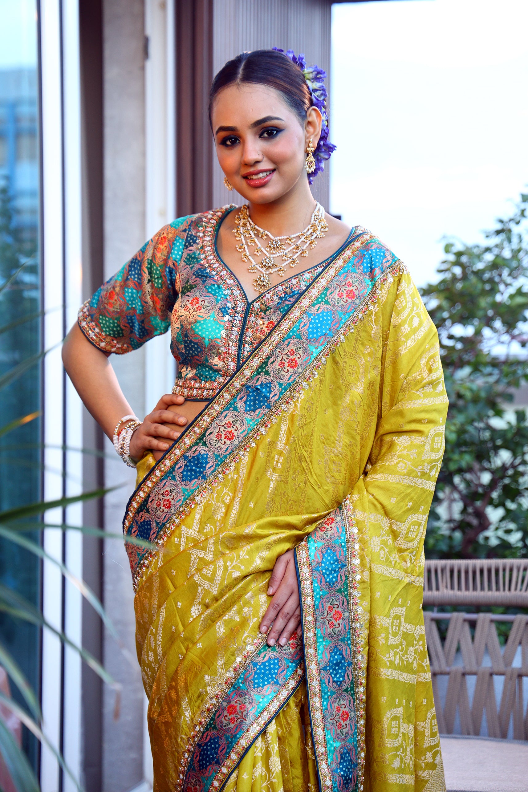 Kani  Silk With Cutdana Work