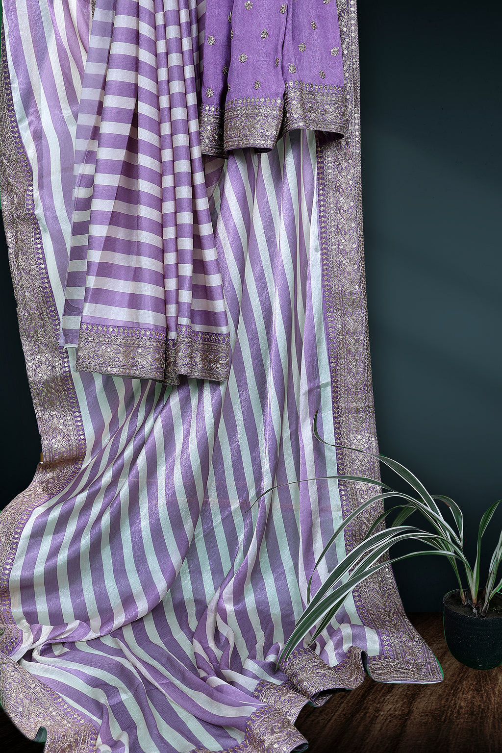 Crepe Satin Saree