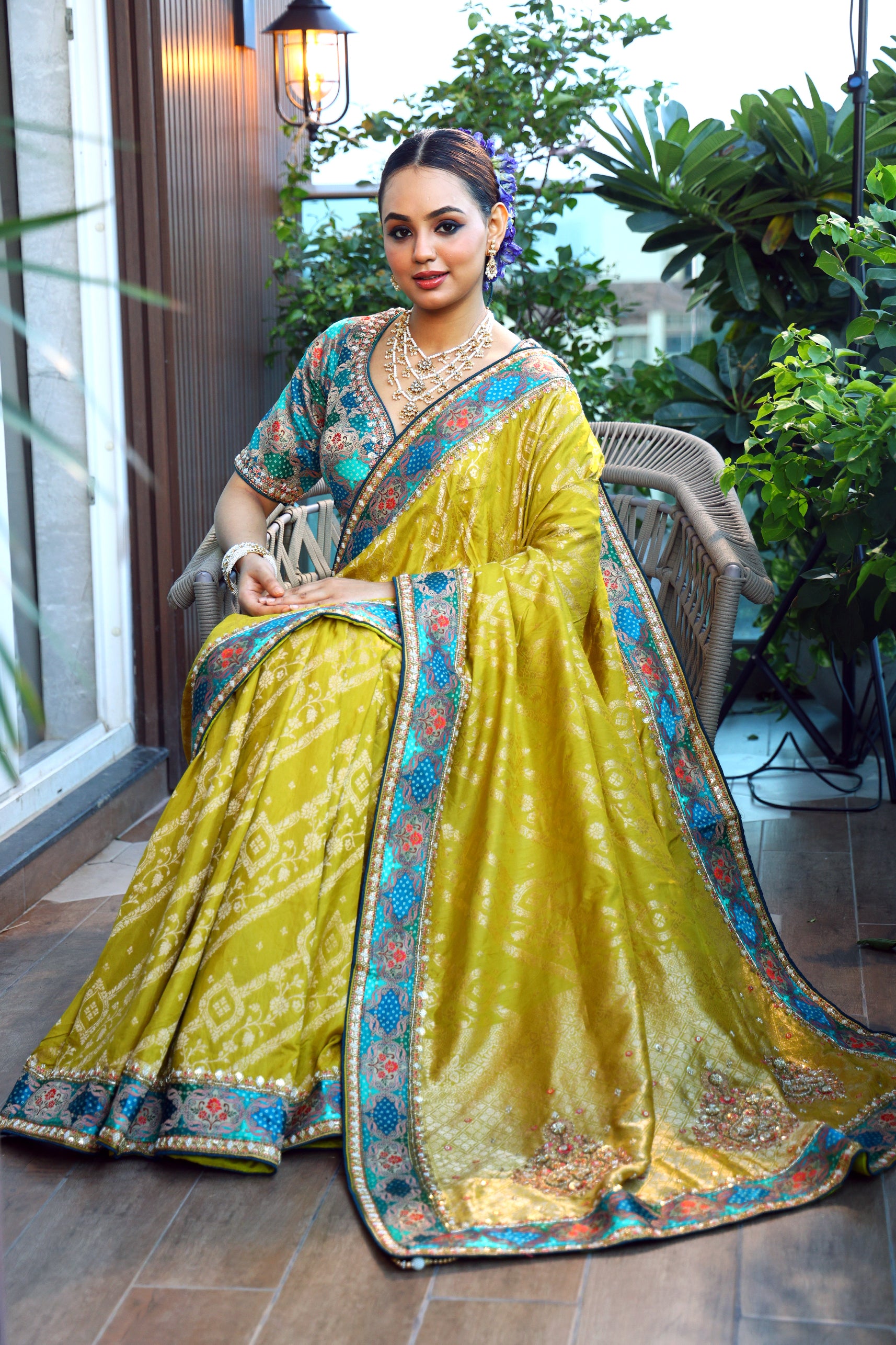 Kani  Silk With Cutdana Work