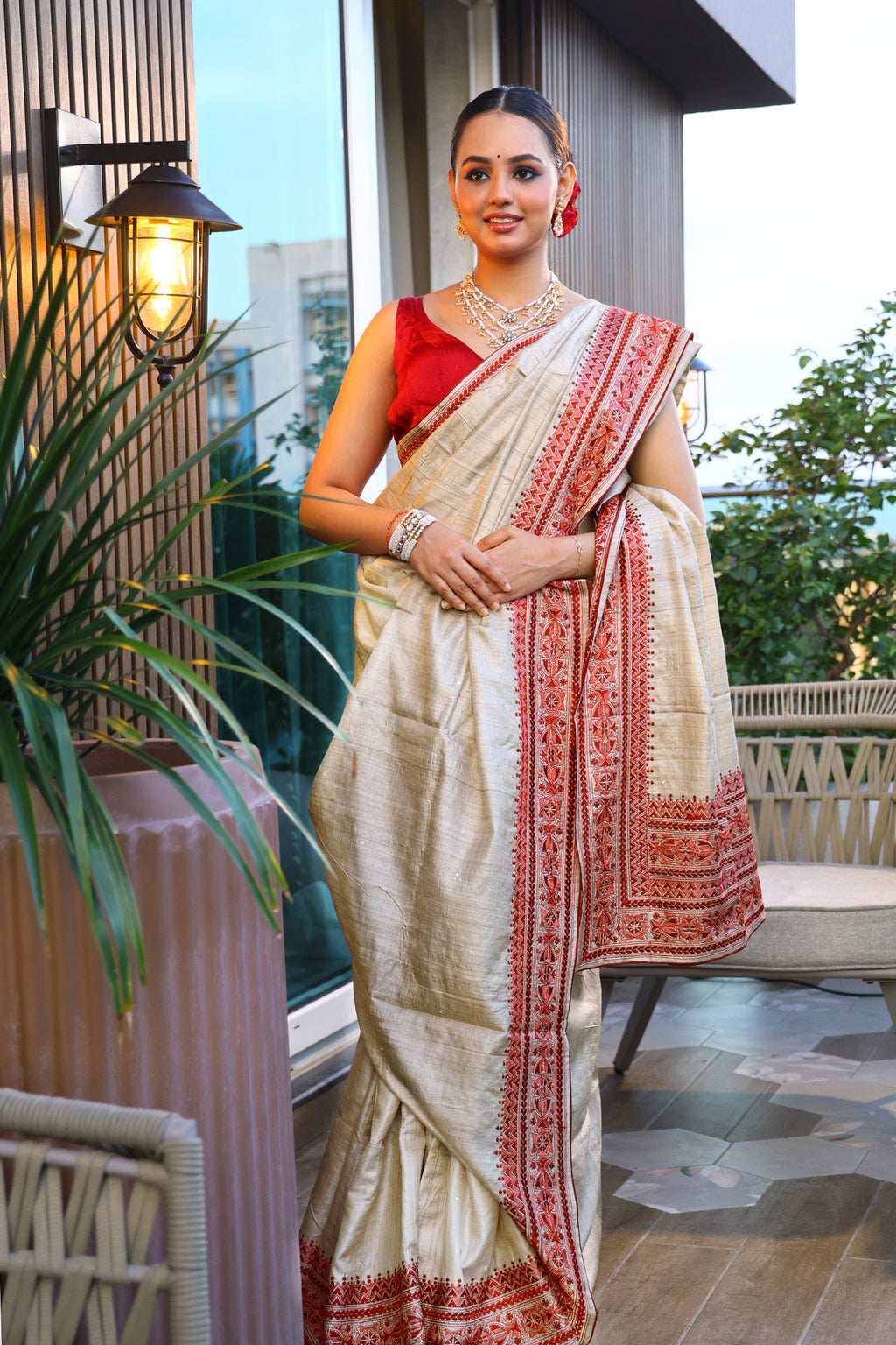 Tussar Embroidery