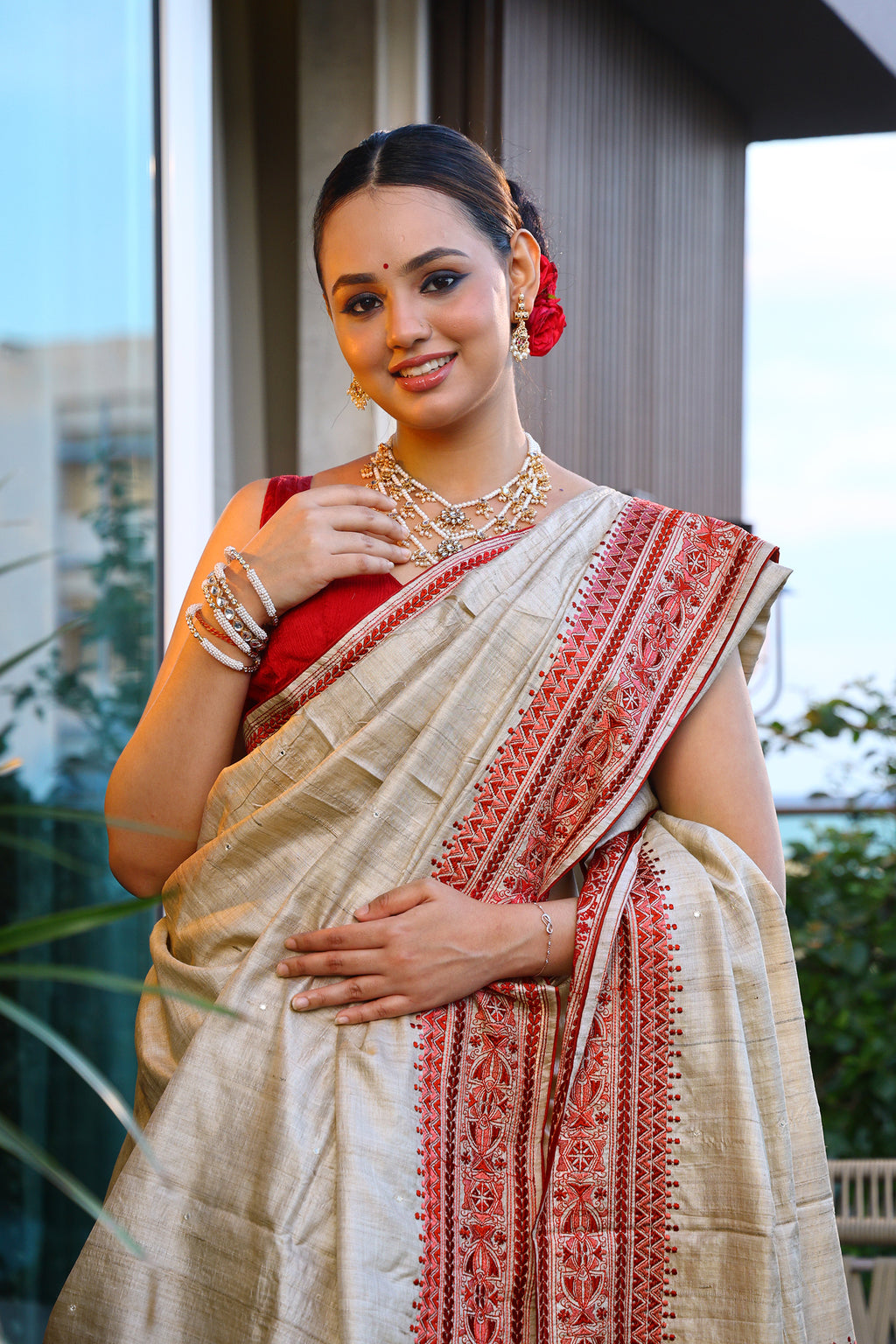 Tussar Embroidery
