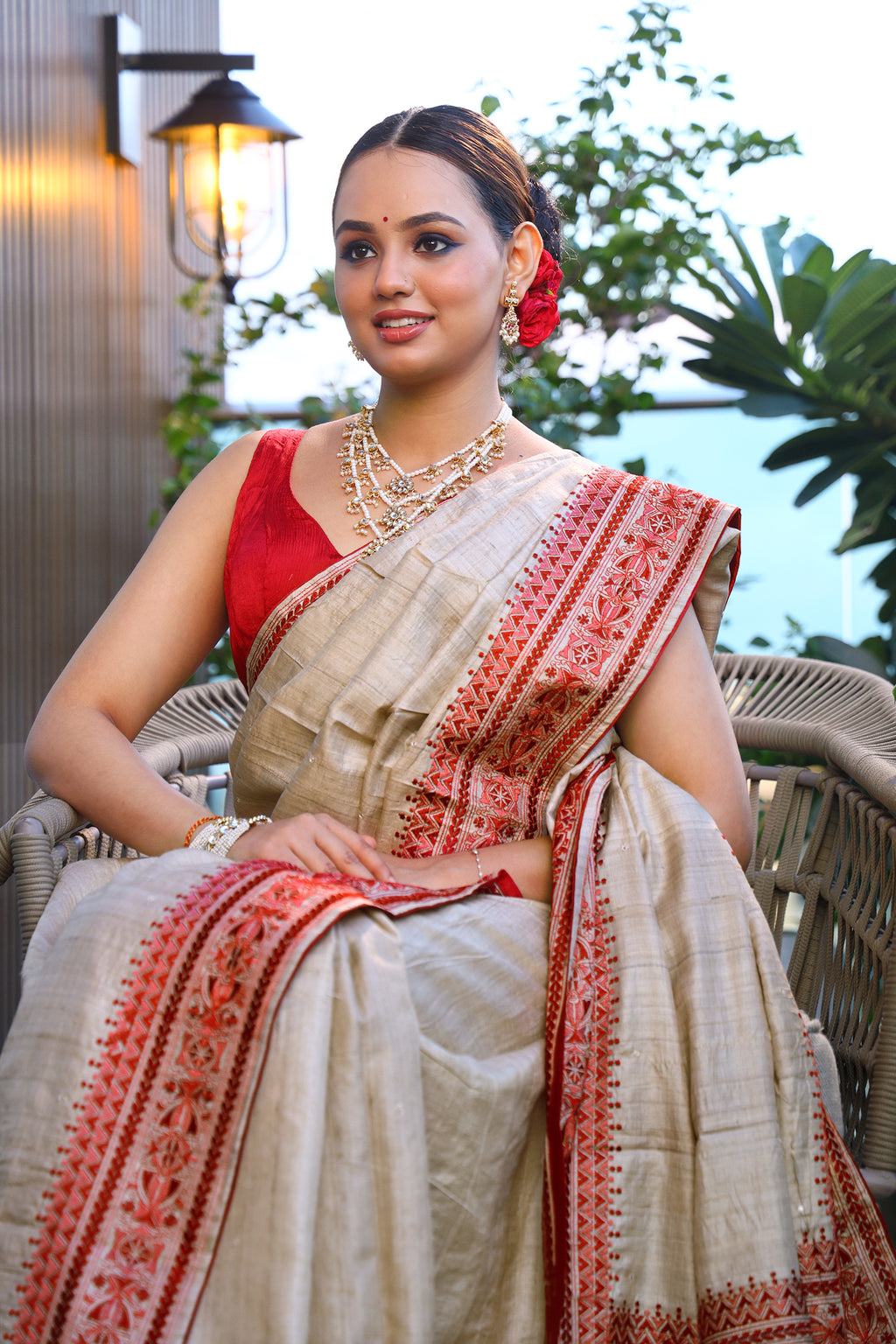 Tussar Embroidery