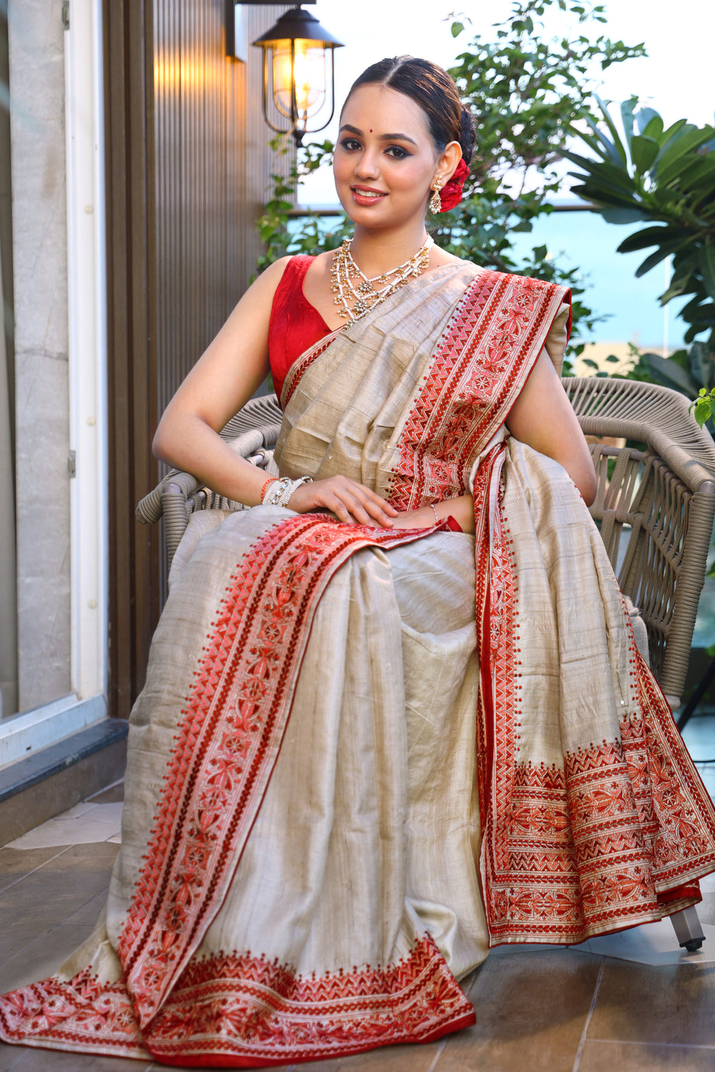 Tussar Embroidery