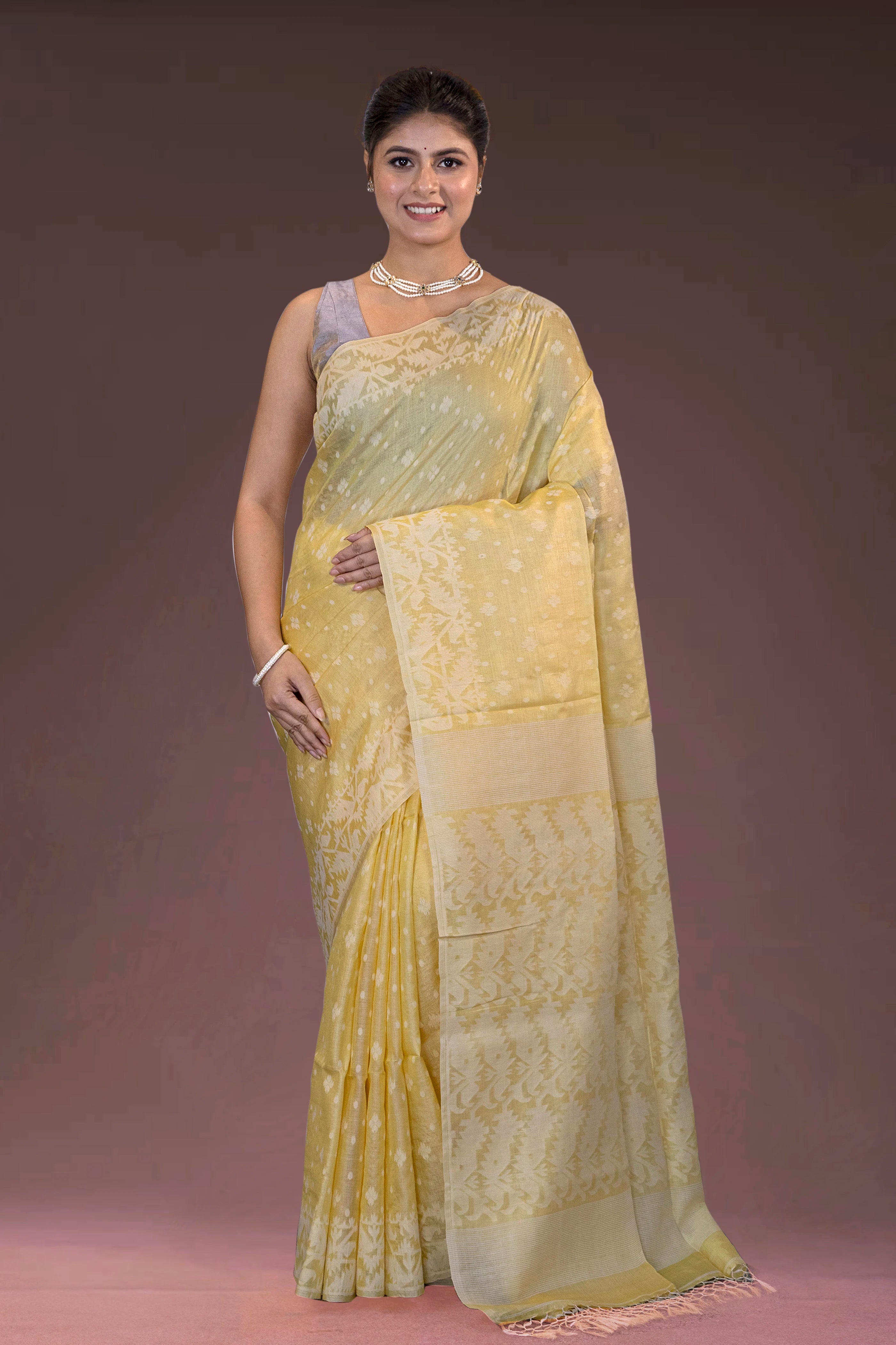 Tussar Jamdani