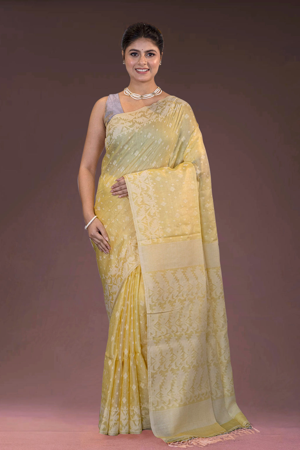 Tussar Jamdani